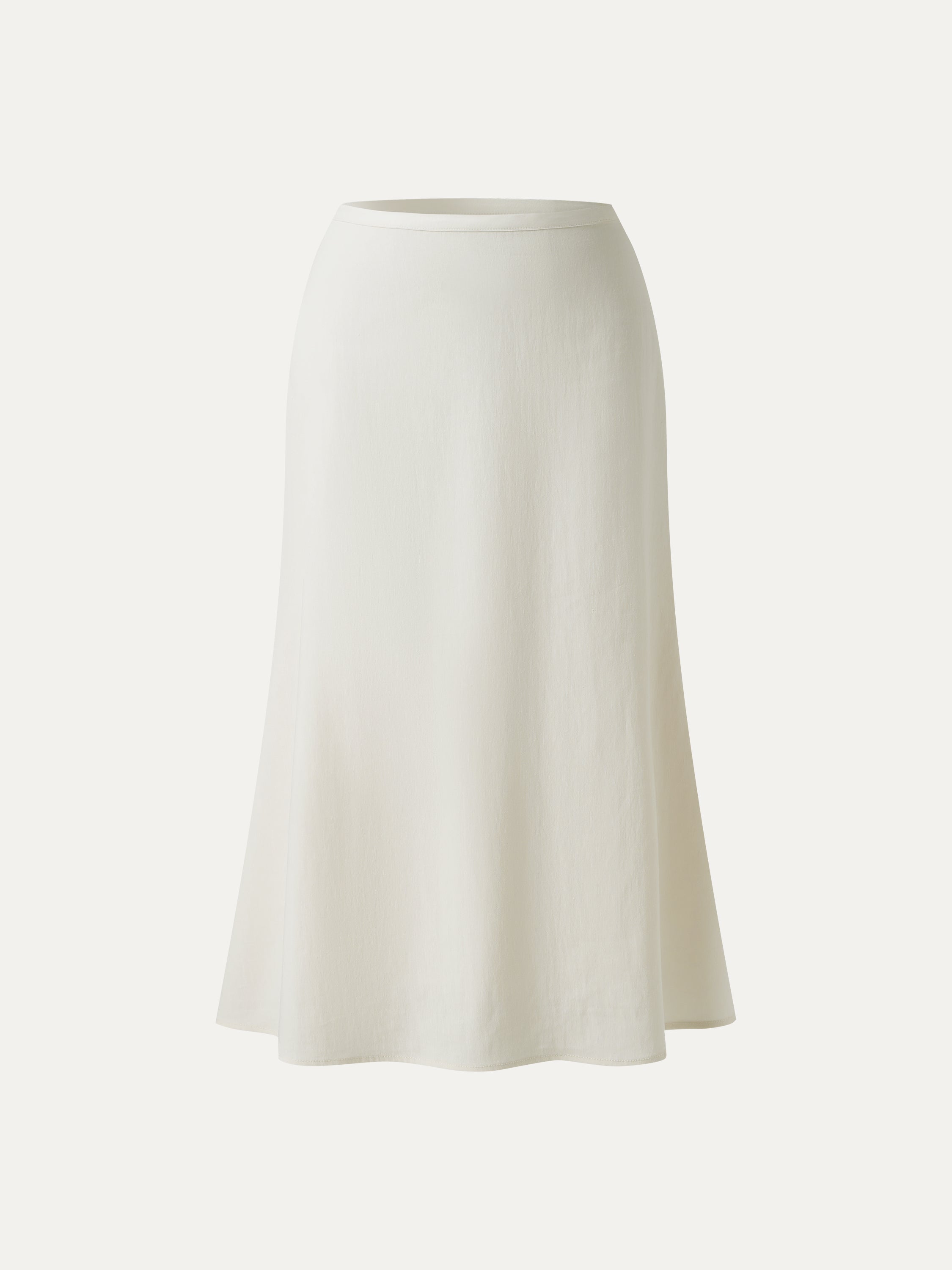OGLmove Lyocell-Linen Flared Maxi Pull-On Skirt