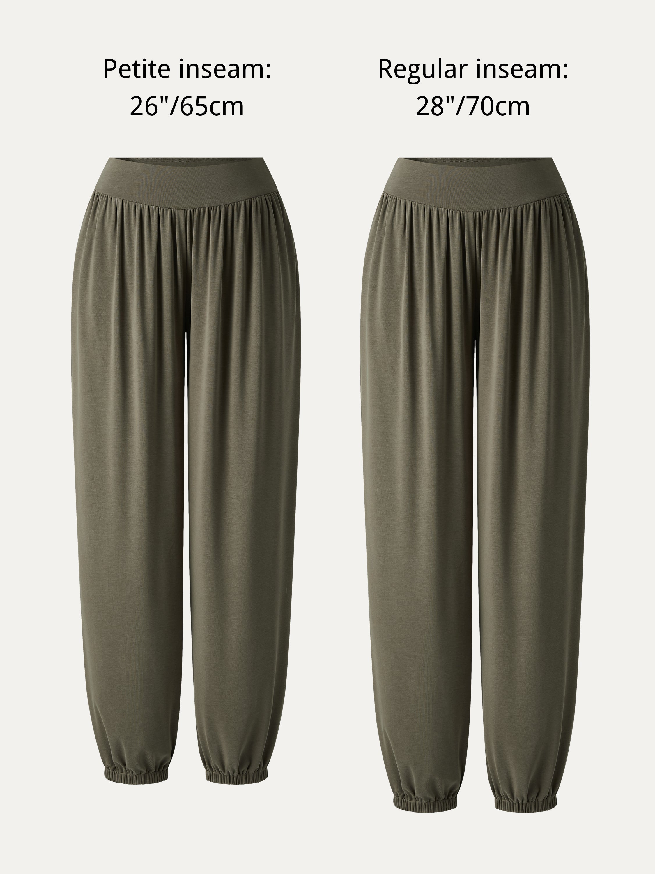 OGLmove Sandwashed Modal Ultra-Soft High Rise Balloon Pants with Pockets