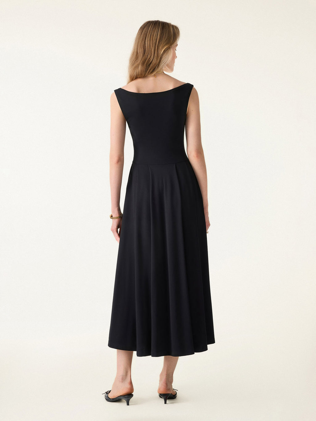 OGLmove Women's Scoop Neck Midi Bra Dress with Pockets