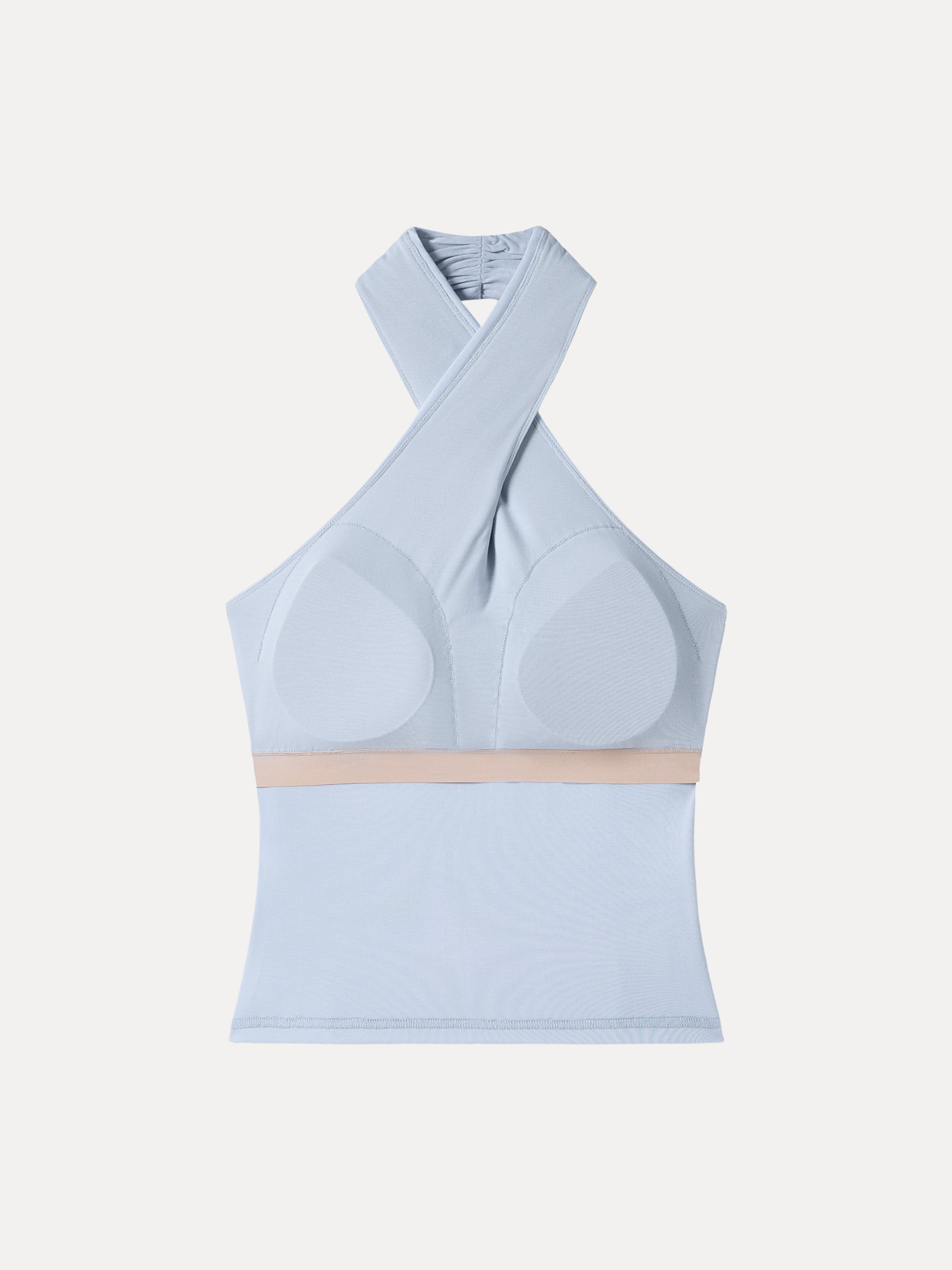 OGLmove Criss Cross Halter Neck Going-Out Bra Top