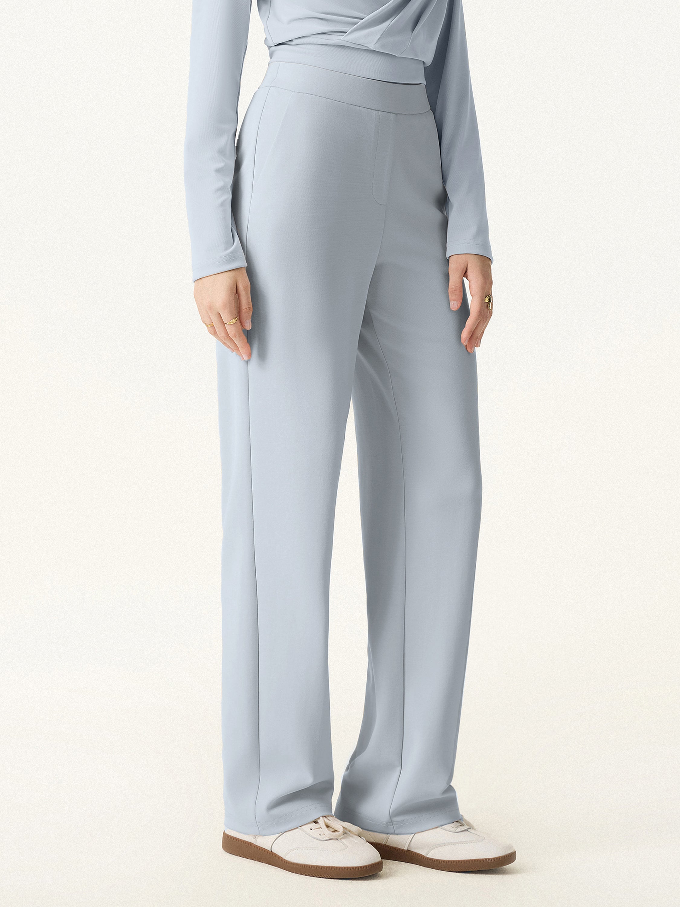 OGLmove Sandwashed Modal Breathable Straight Leg Pull-on Travel Pant
