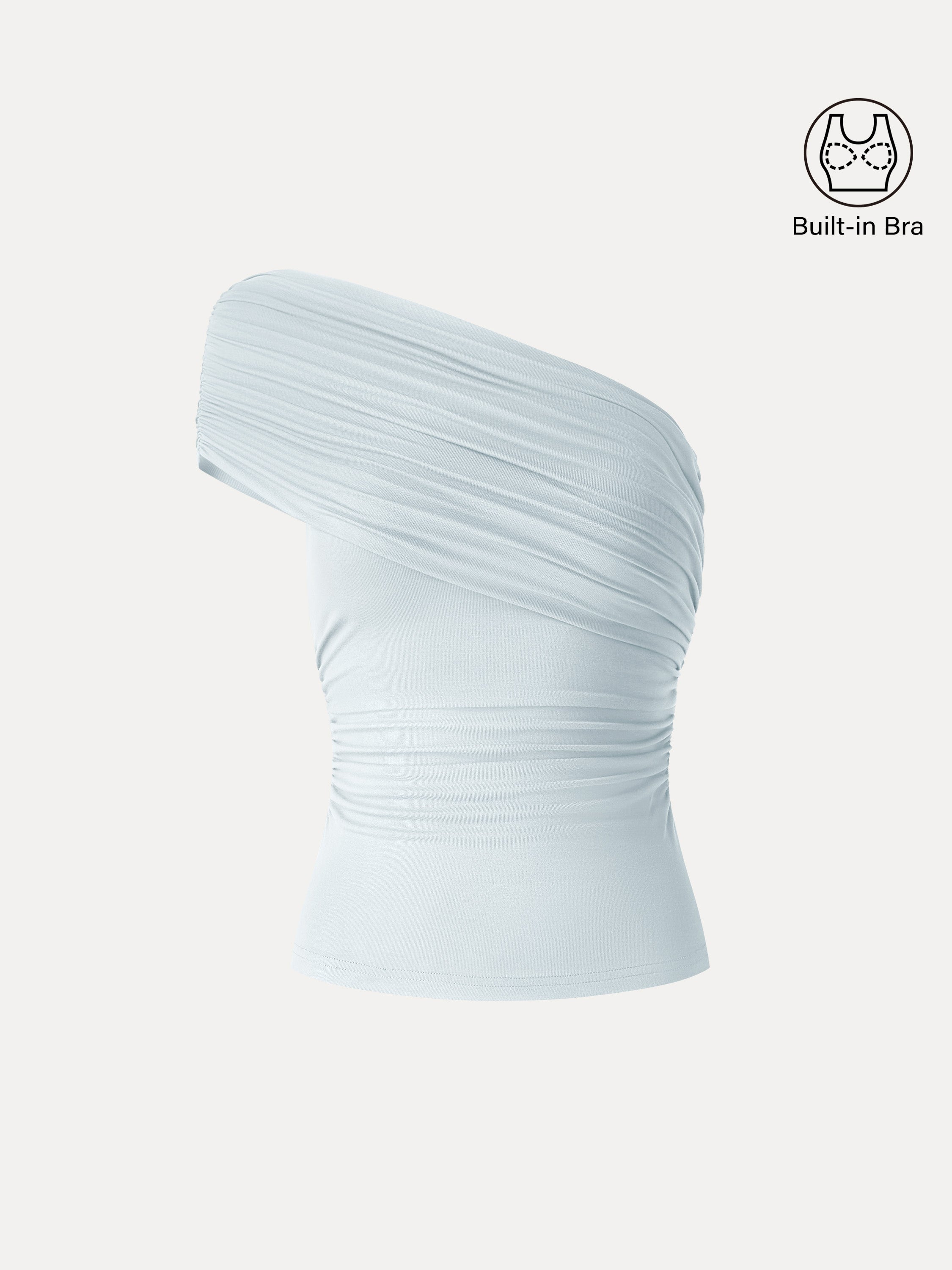 OGLmove One Shoulder Gathered Bra Top
