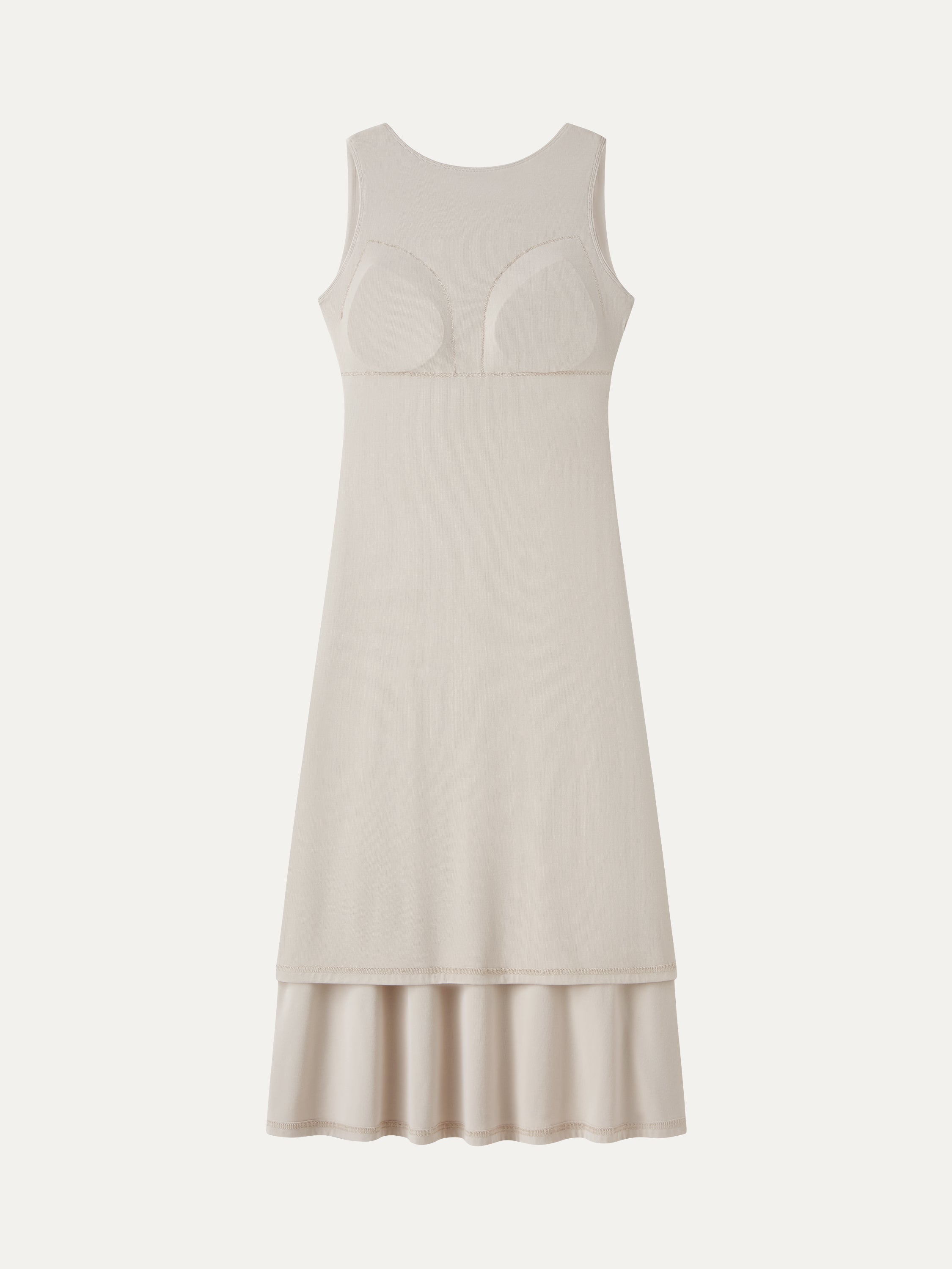 OGLmove Boatneck Open-Back Flowy Midi Bra Dress