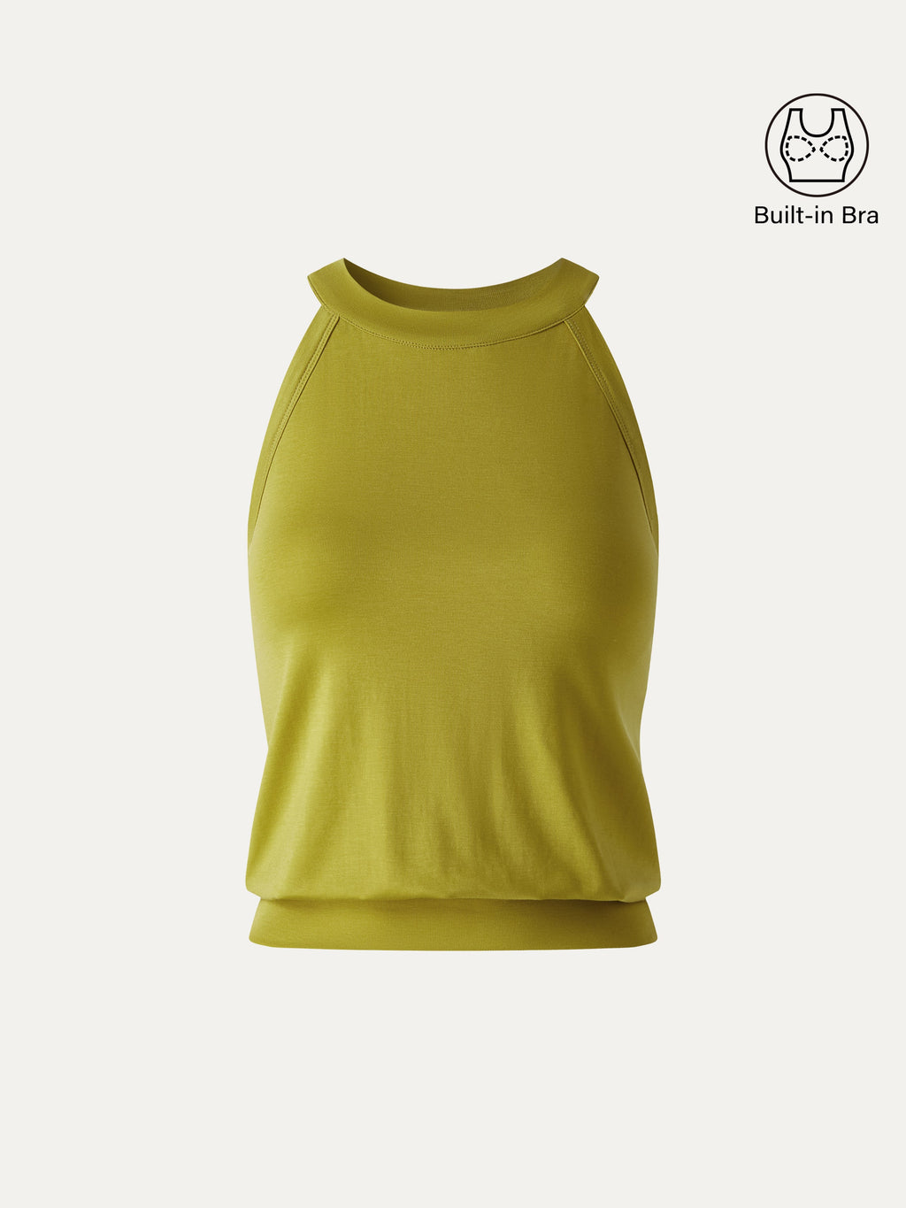 OGLmove Halter Neck Banded Hem Bra Tank