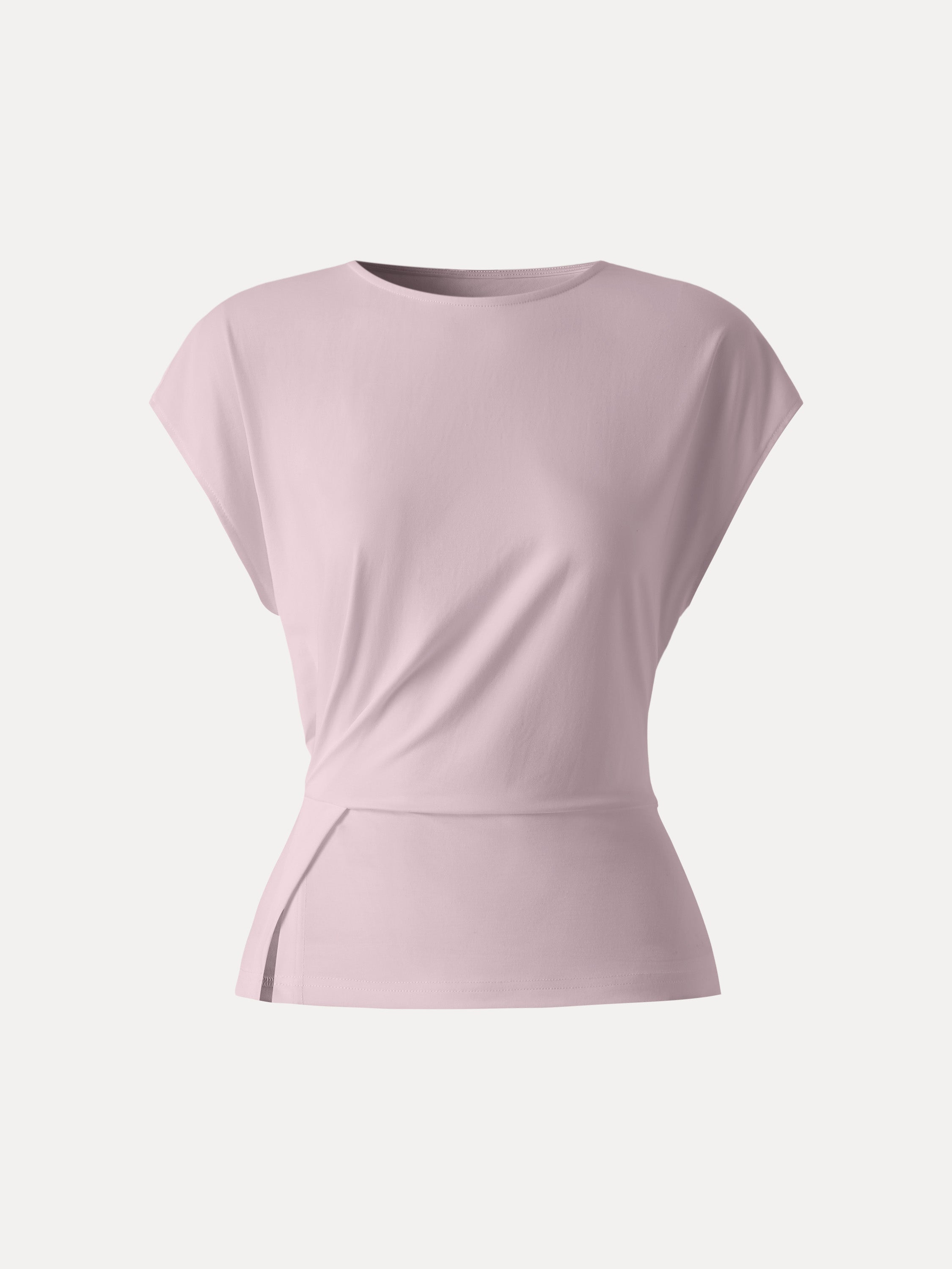 OGLmove Cooling Ponte Relaxed Round Neck Tucked Top