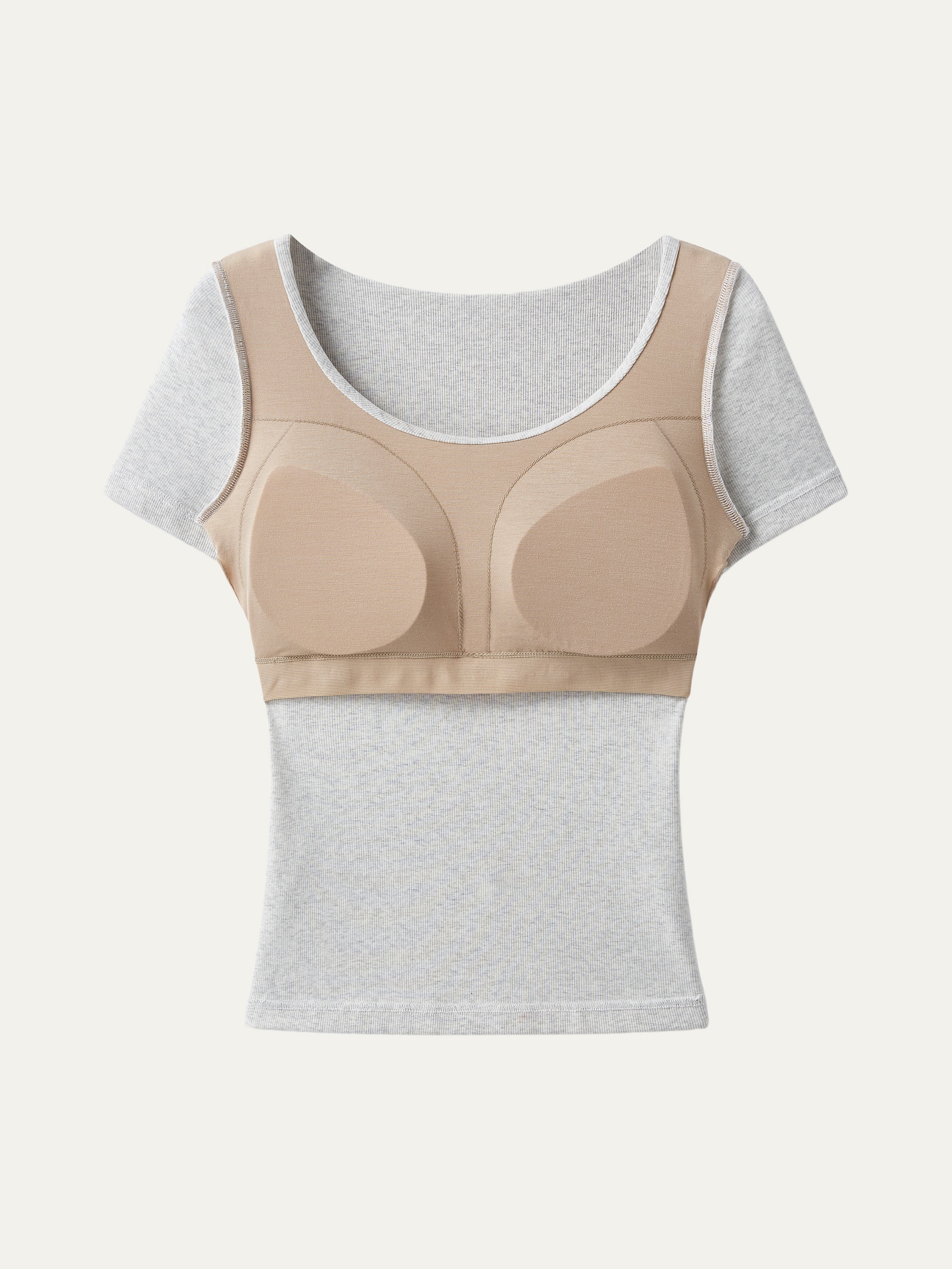 OGLmove Women's Scoop Neck Cotton Airy Bra Top