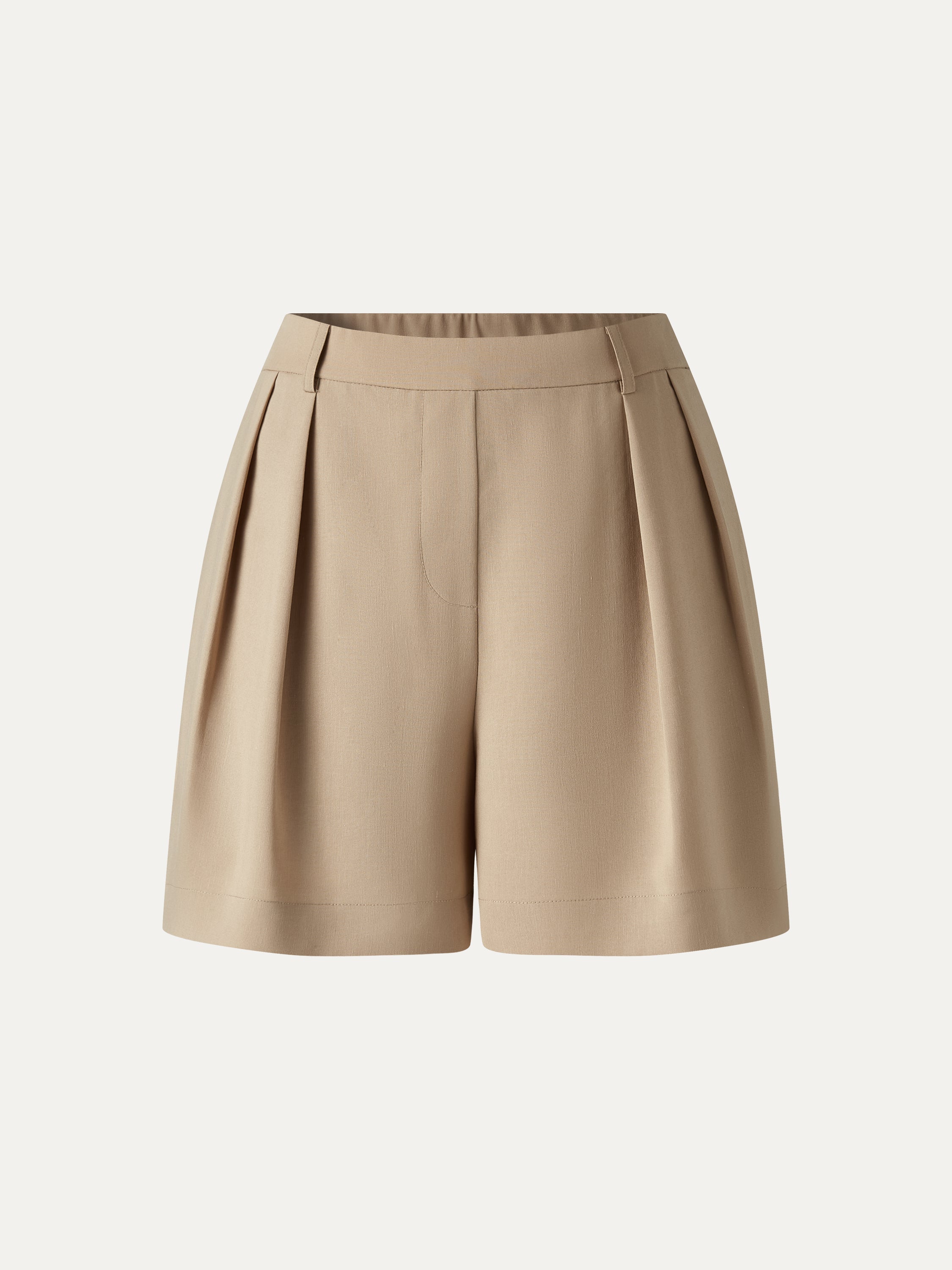OGLmove Lyocell-Linen Tailored Shorts with Pockets