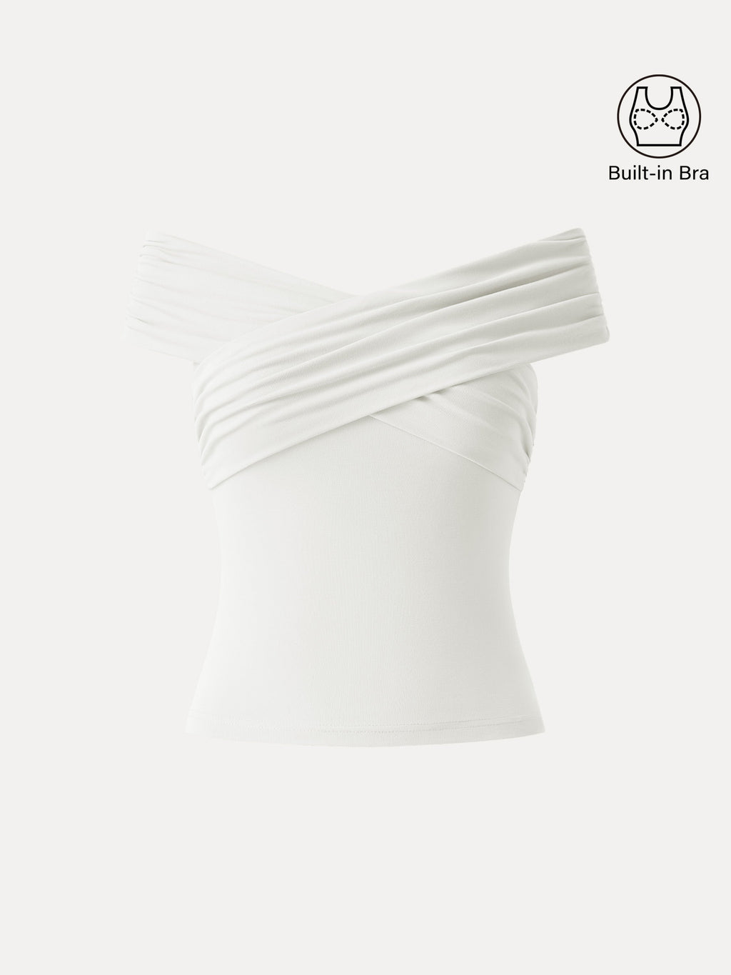 OGLmove Criss Cross Off Shoulder Airy Bra Top