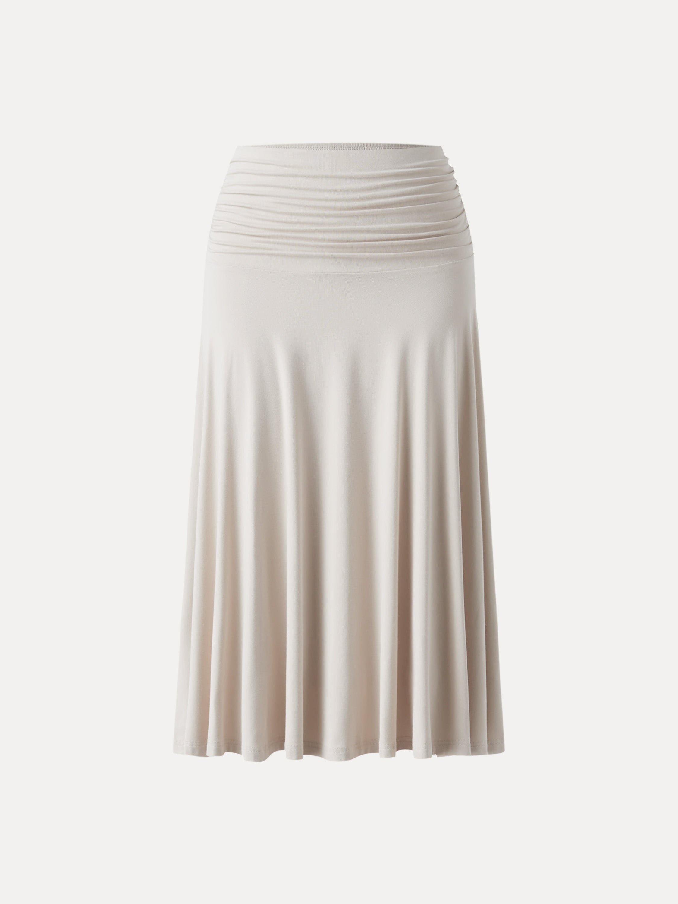 OGLmove Flowy Side Ruched A-Line Midi Skirt