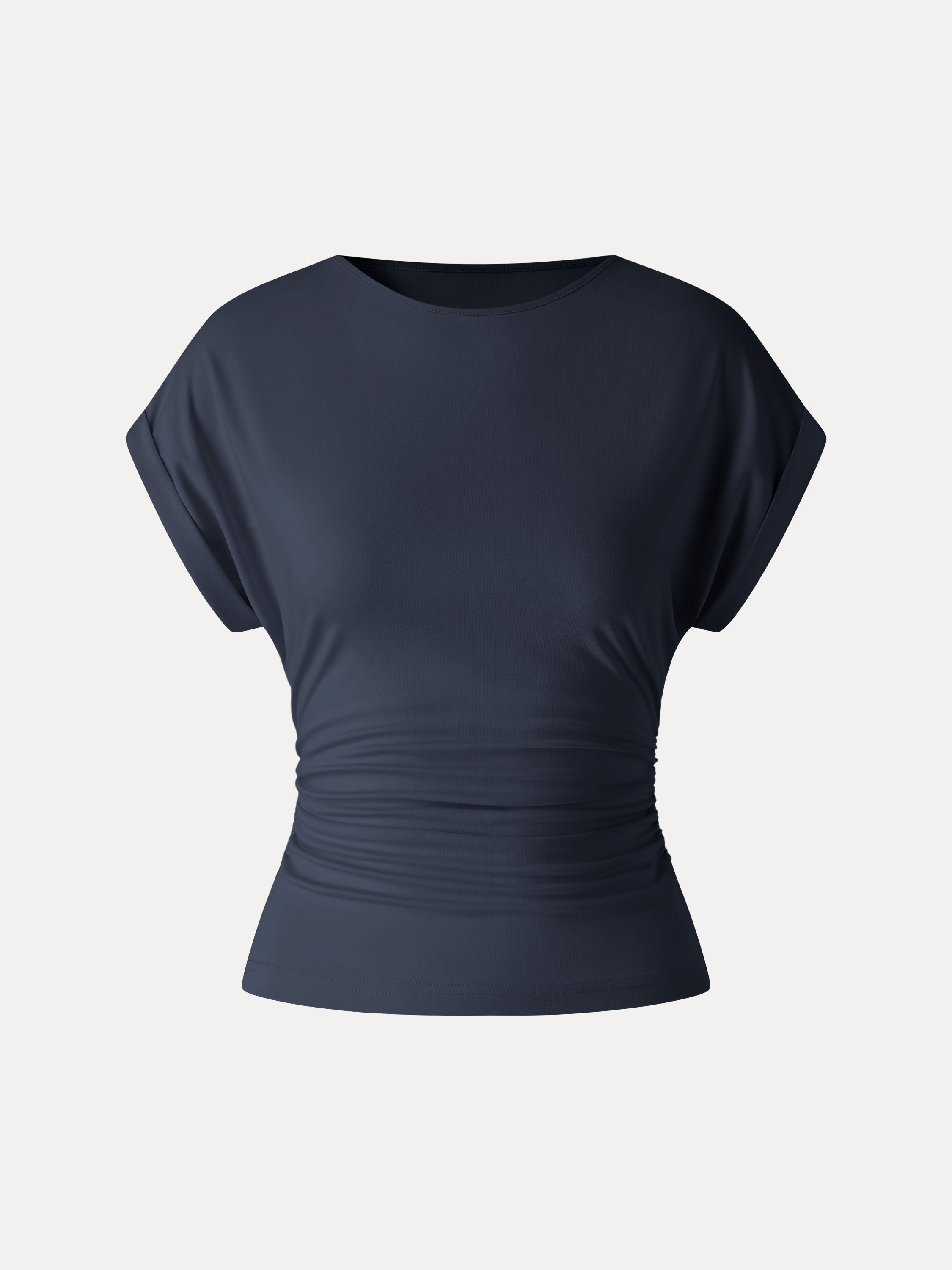 OGLmove CoolTouch Round Neck Ruched Tee