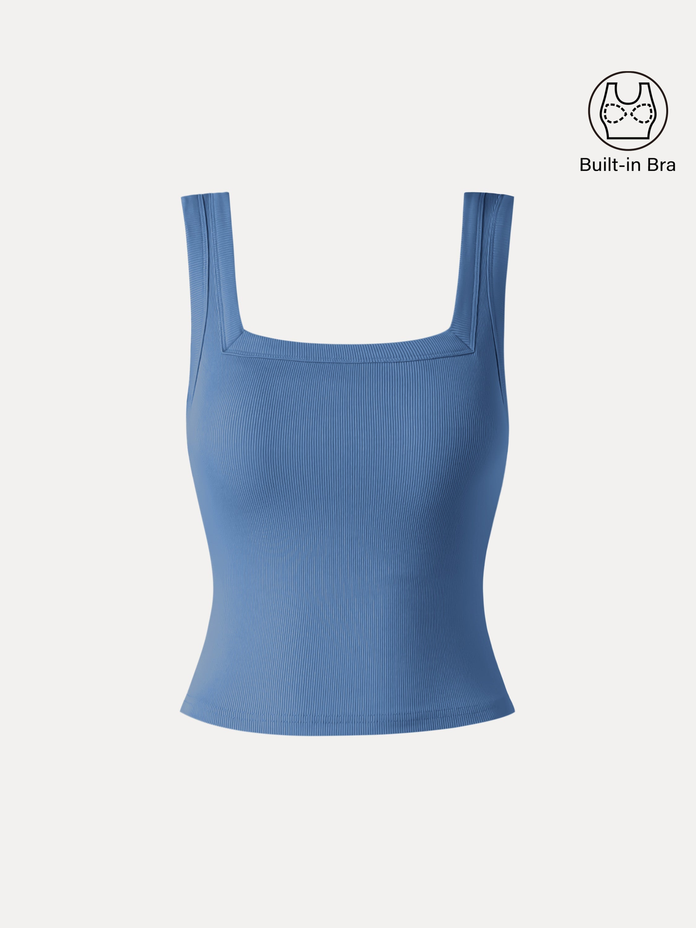 OGLmove Slinky Square Open Back Bra Tank Top
