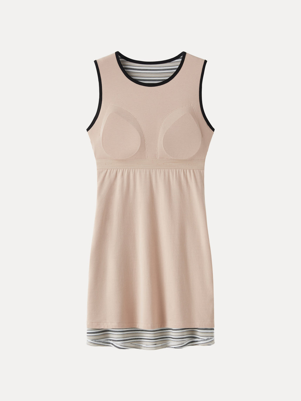 OGLmove Women's Striped Easy Mini Bra Dress