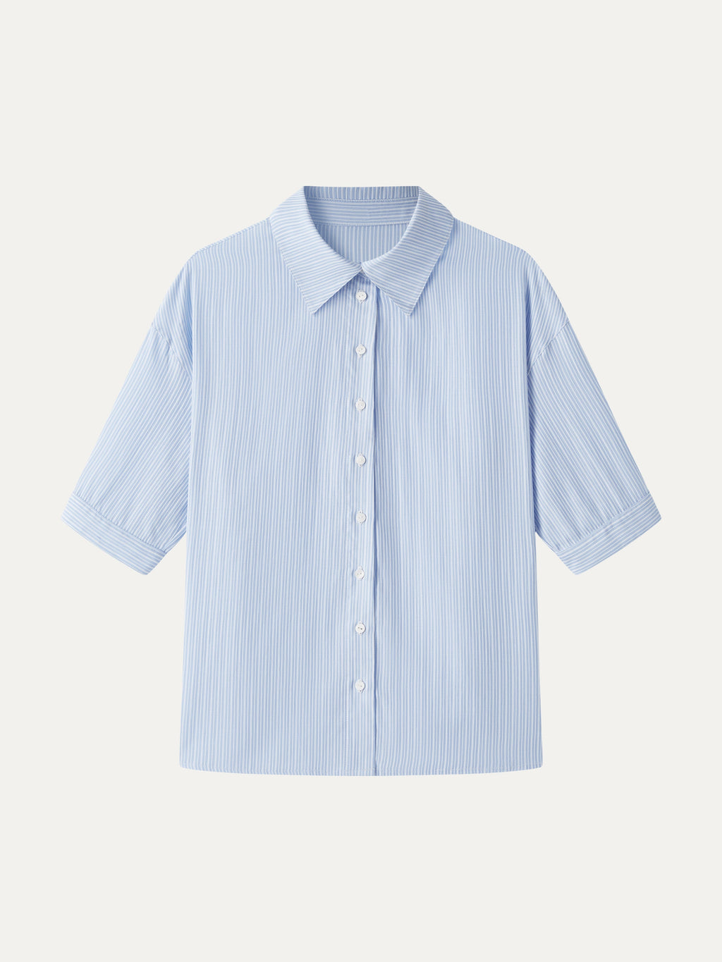 OGLmove Collared Elbow Sleeve Poplin Shirt