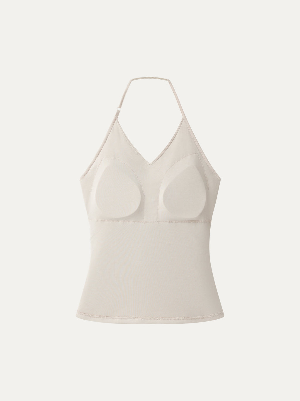 OGLmove Modal Halter Neck Surplice Ruched Bandless Bra Top