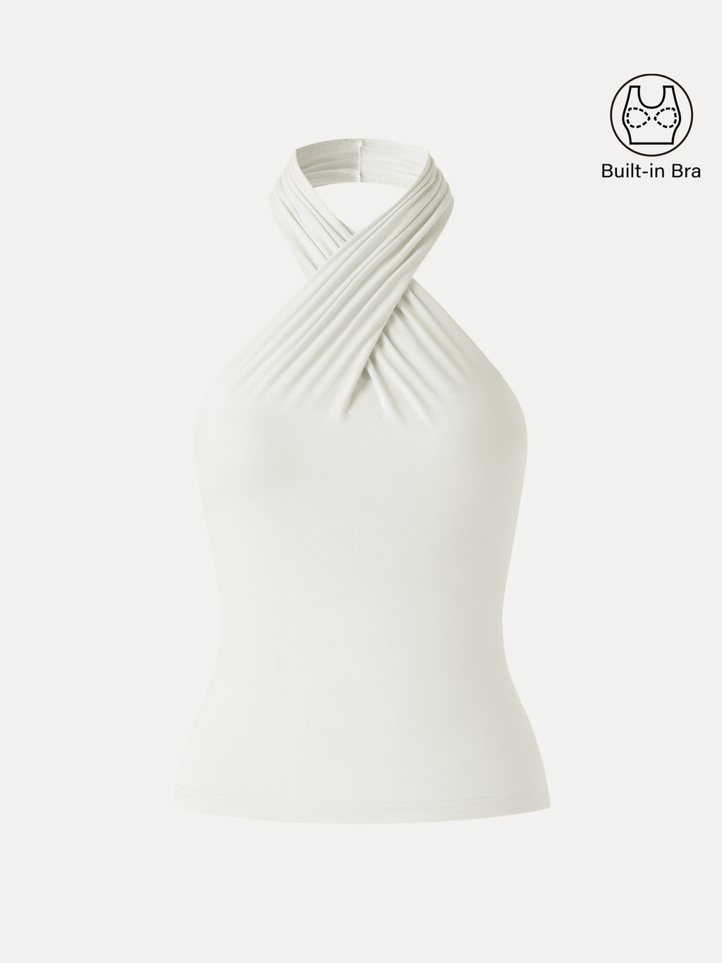 OGLmove Criss Cross Halter Neck Going-Out Bra Top