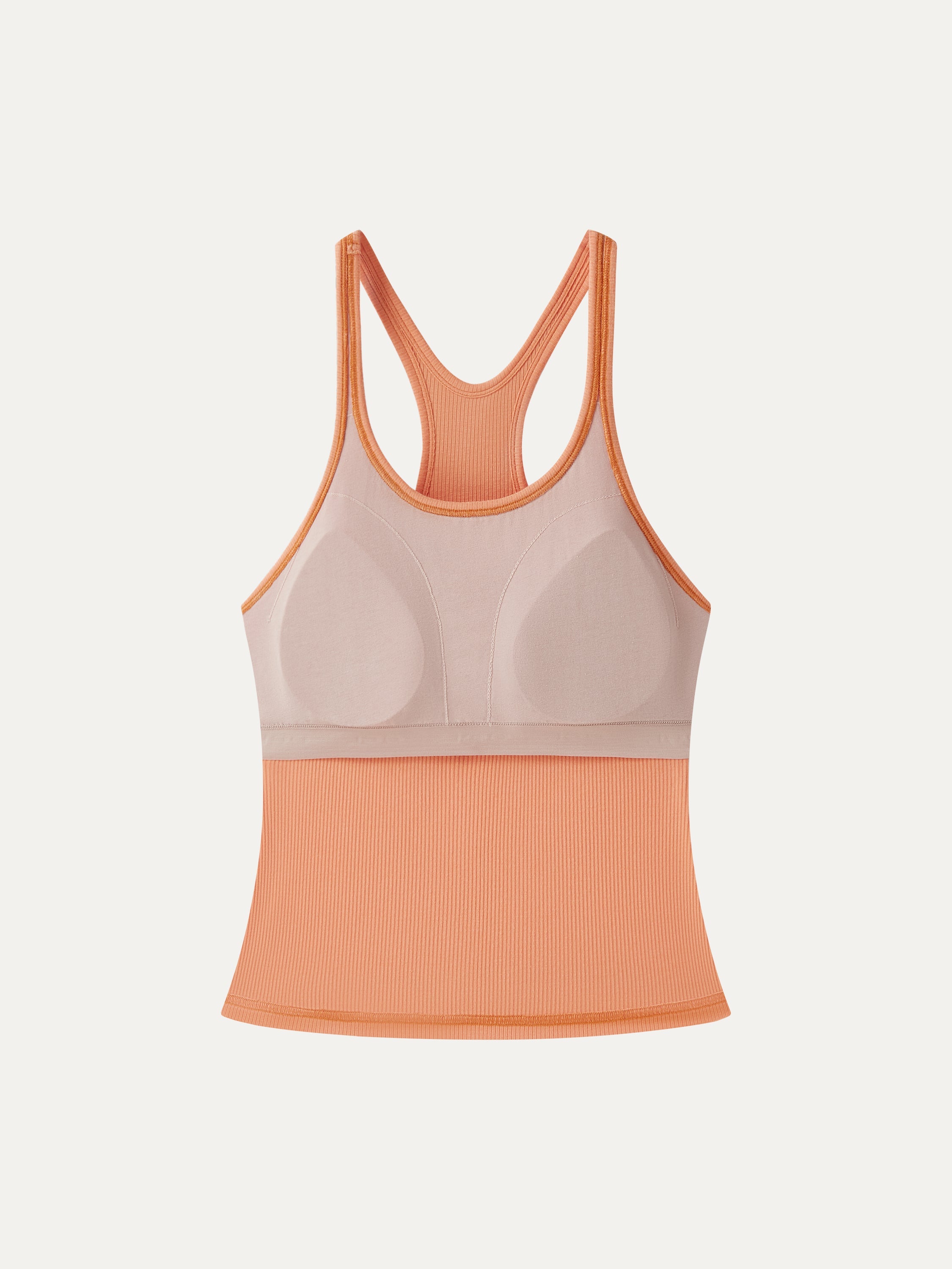 OGLmove CoolTouch Ribbed Scoop Neck Racer Back Bra Tank