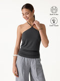 OGLmove CoolTouch Halter Ruched Hem Bra Top