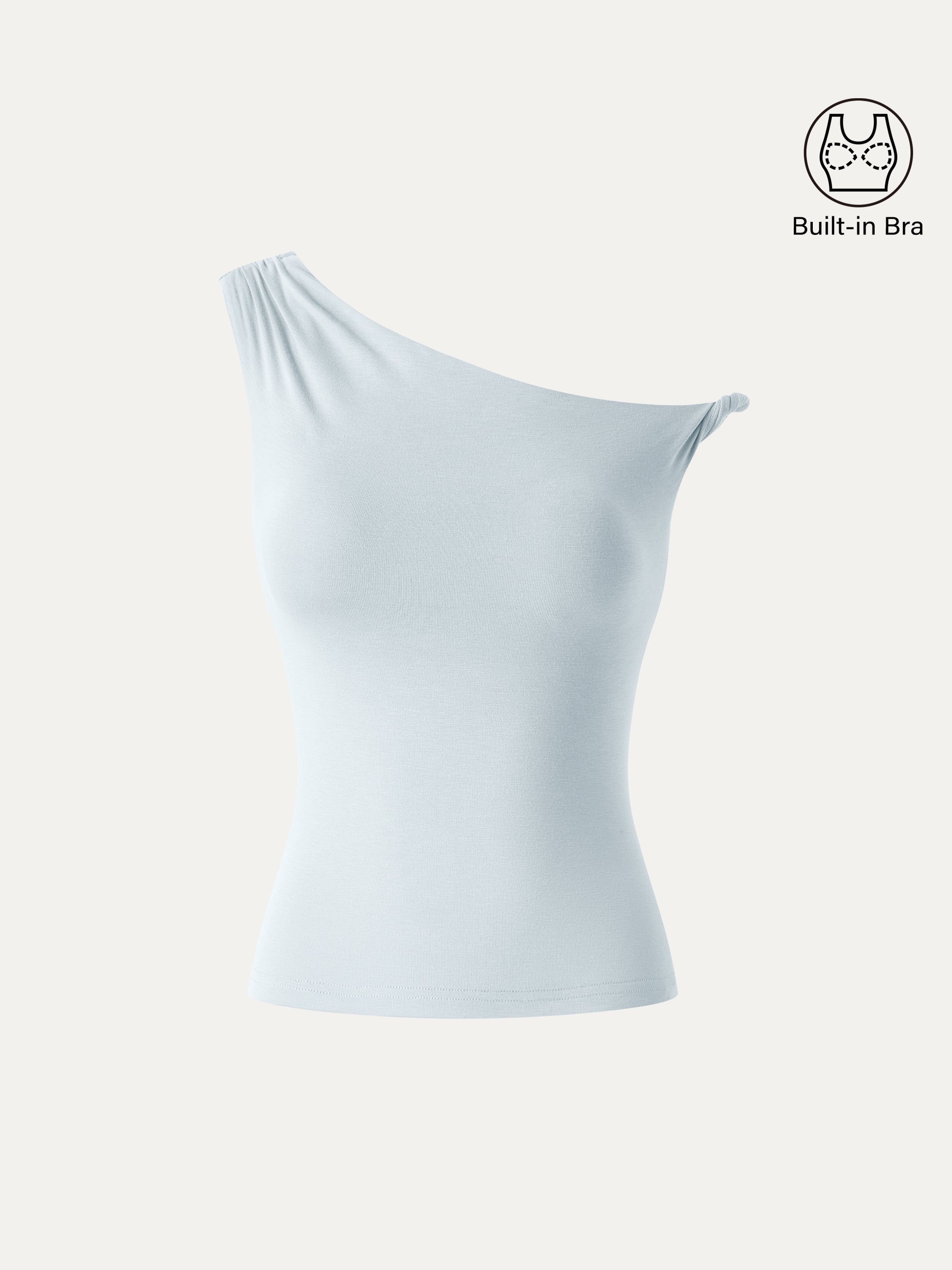 OGLmove CoolTouch Asymmetrical Shoulder Bra Top