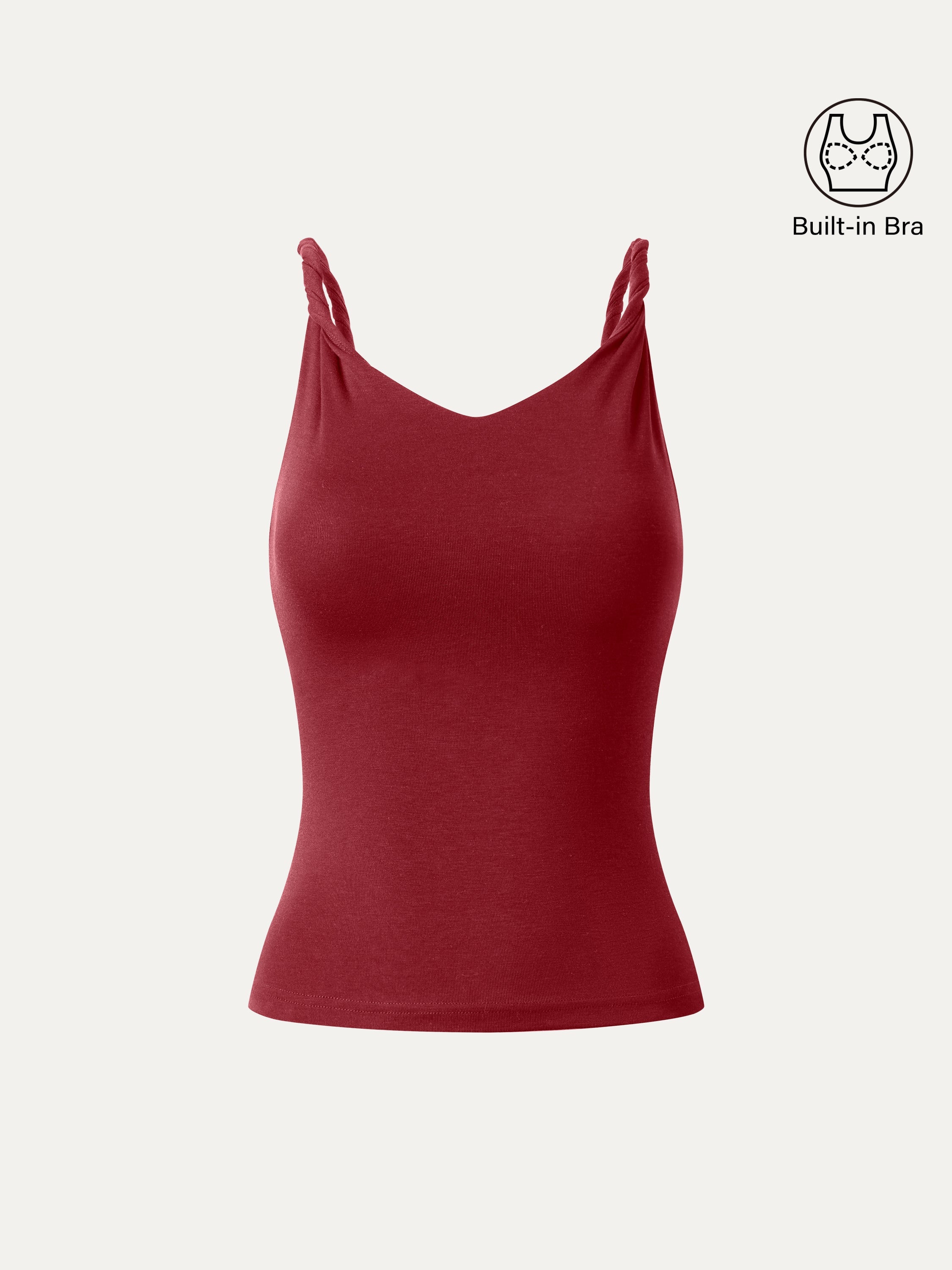 OGLmove Women's CoolTouch Twisted Strap V-Neck Bra Tank