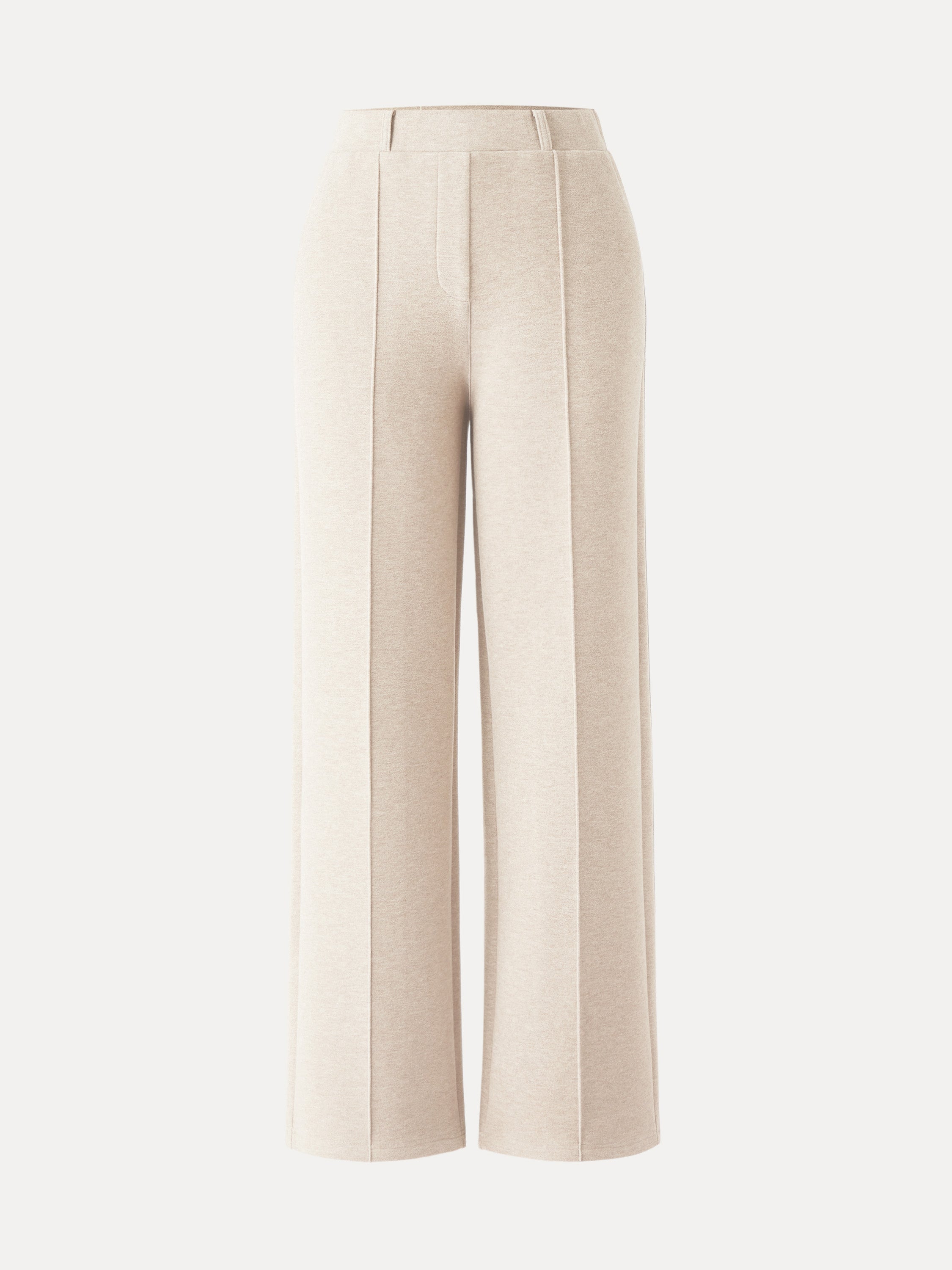 OGLmove Women's High Waisted Straight Leg Pull On Pants FuzzLuxe Scuba Fabric