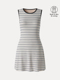 OGLmove Women's Striped Easy Mini Bra Dress
