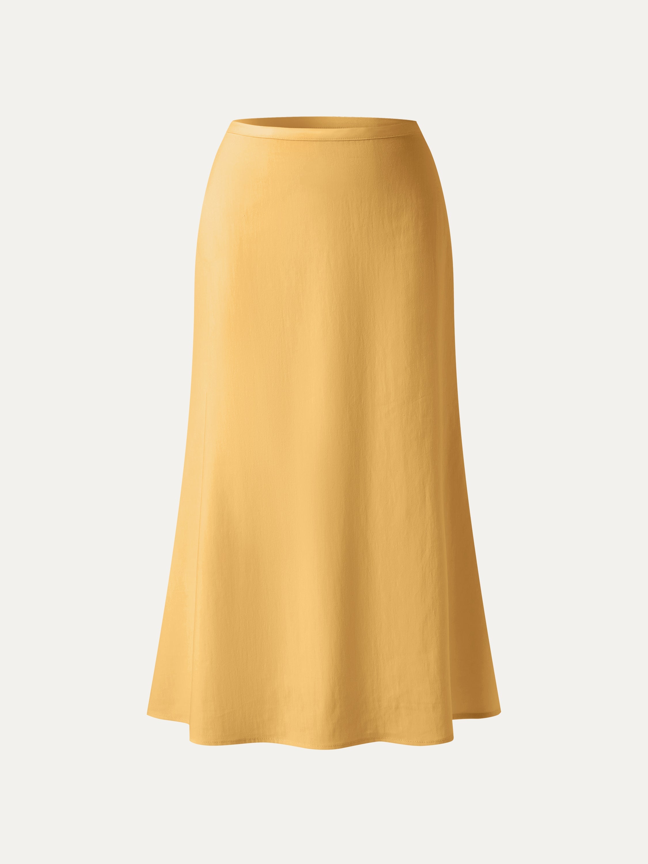 OGLmove Lyocell-Linen Flared Maxi Pull-On Skirt