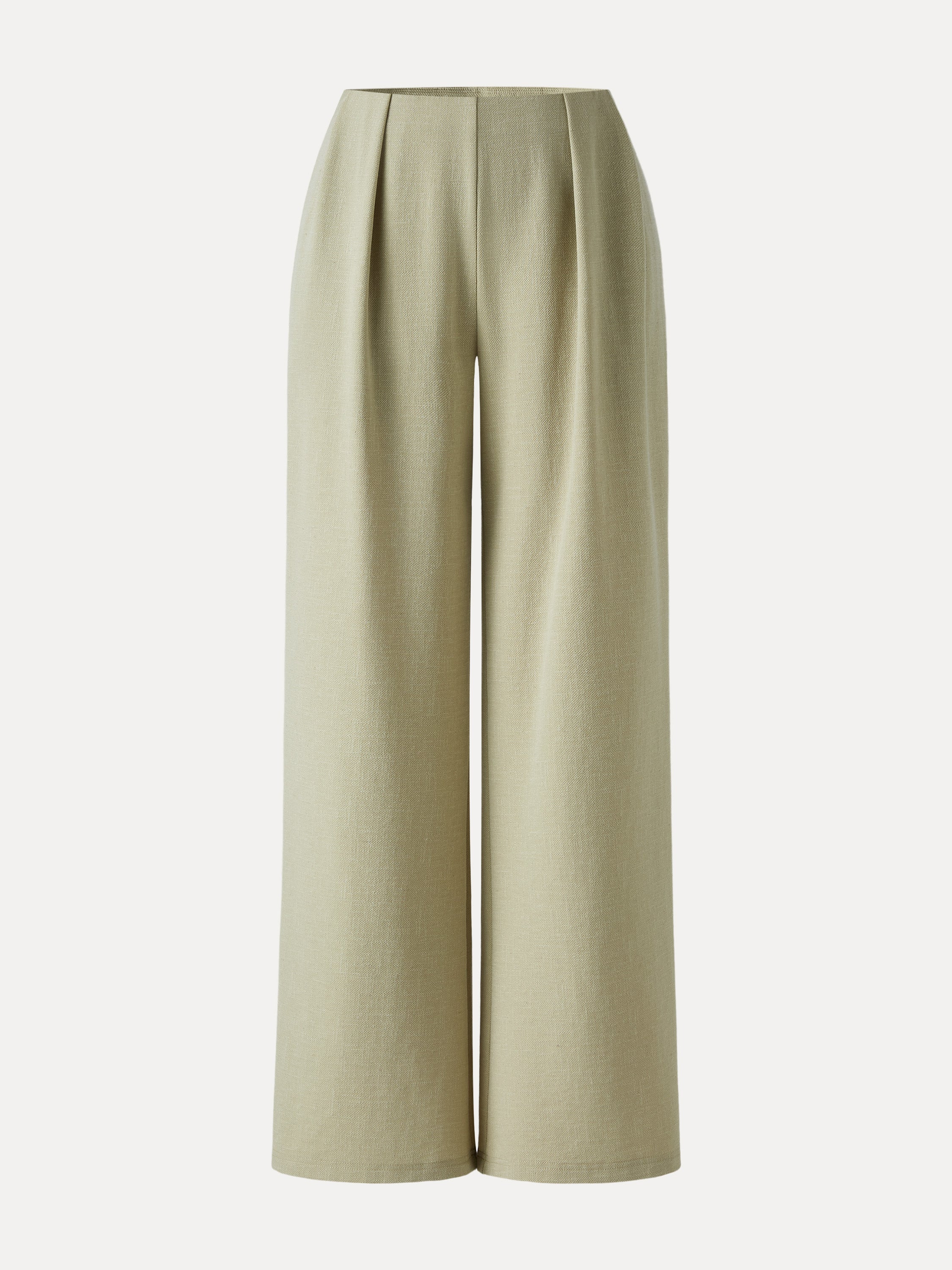 OGLmove Linen-Like Wide Flare Pant with Pockets