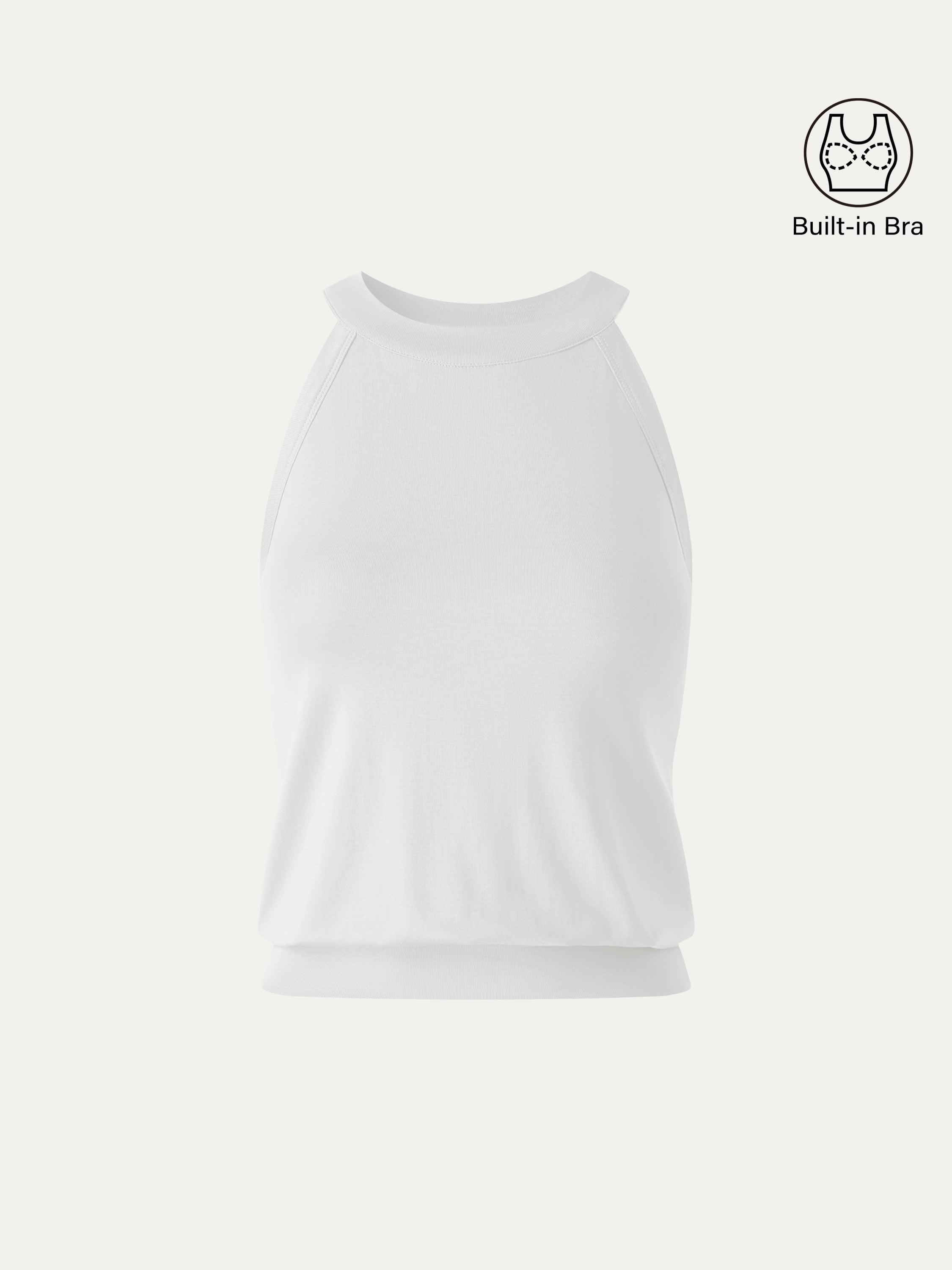 OGLmove Halter Neck Banded Hem Bra Tank