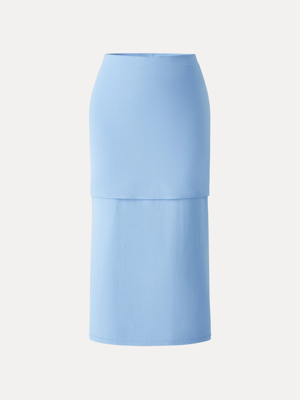 OGLmove Cooling Fold-Down Waistband Midi Column Skirt