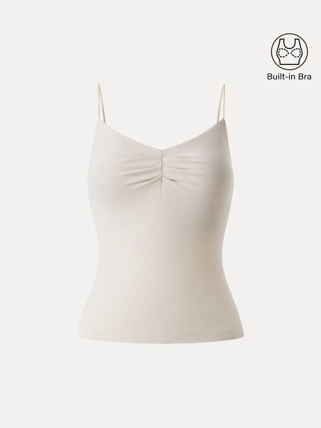 OGLmove Women's Sweetheart Neck Front Tuck Spaghetti Brami