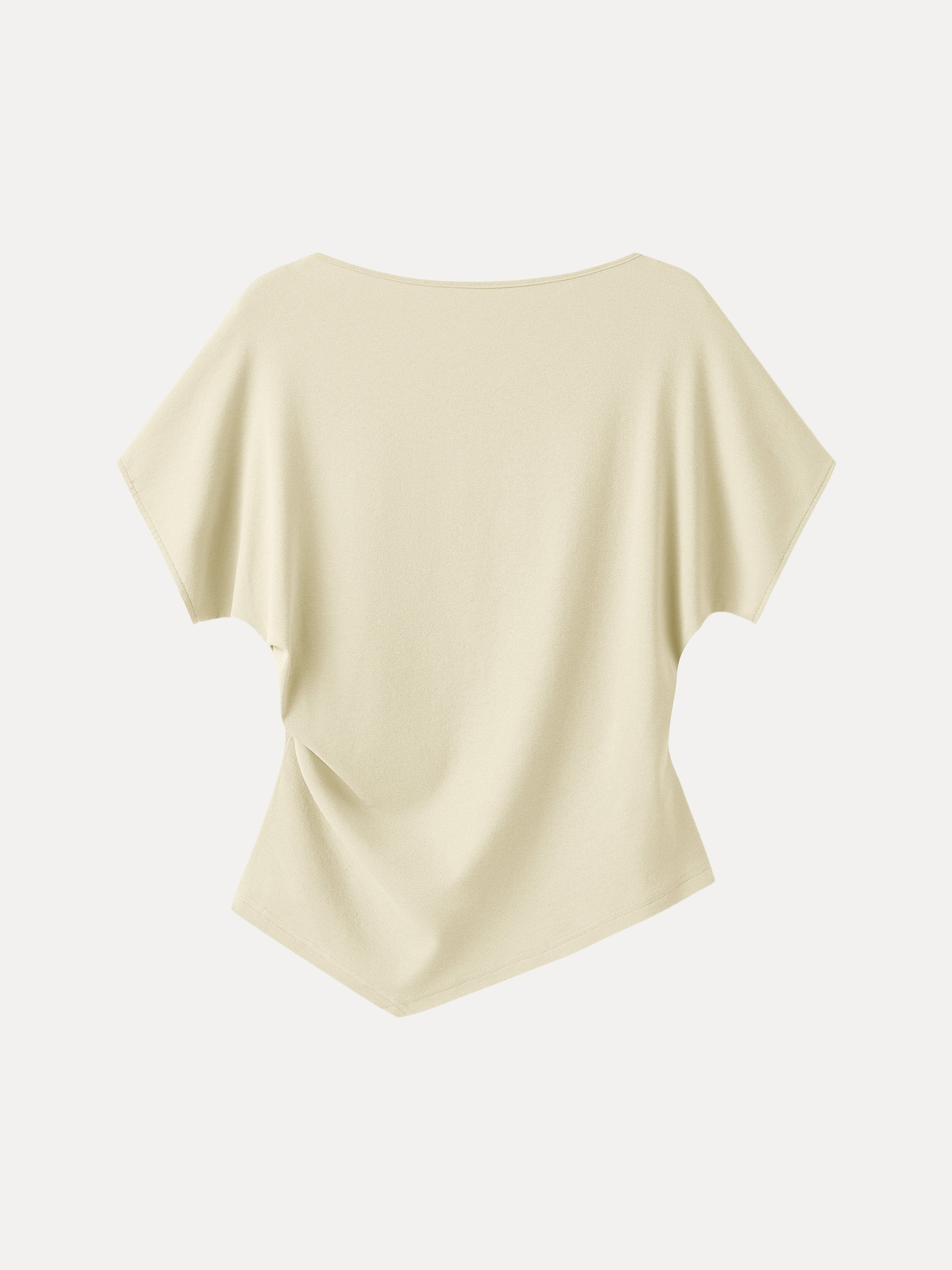 OGLmove Cotton Lyocell Boatneck Angled Summer Tee
