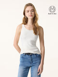 OGLmove Women's Cotton Lyocell U-Neck Bra Tank