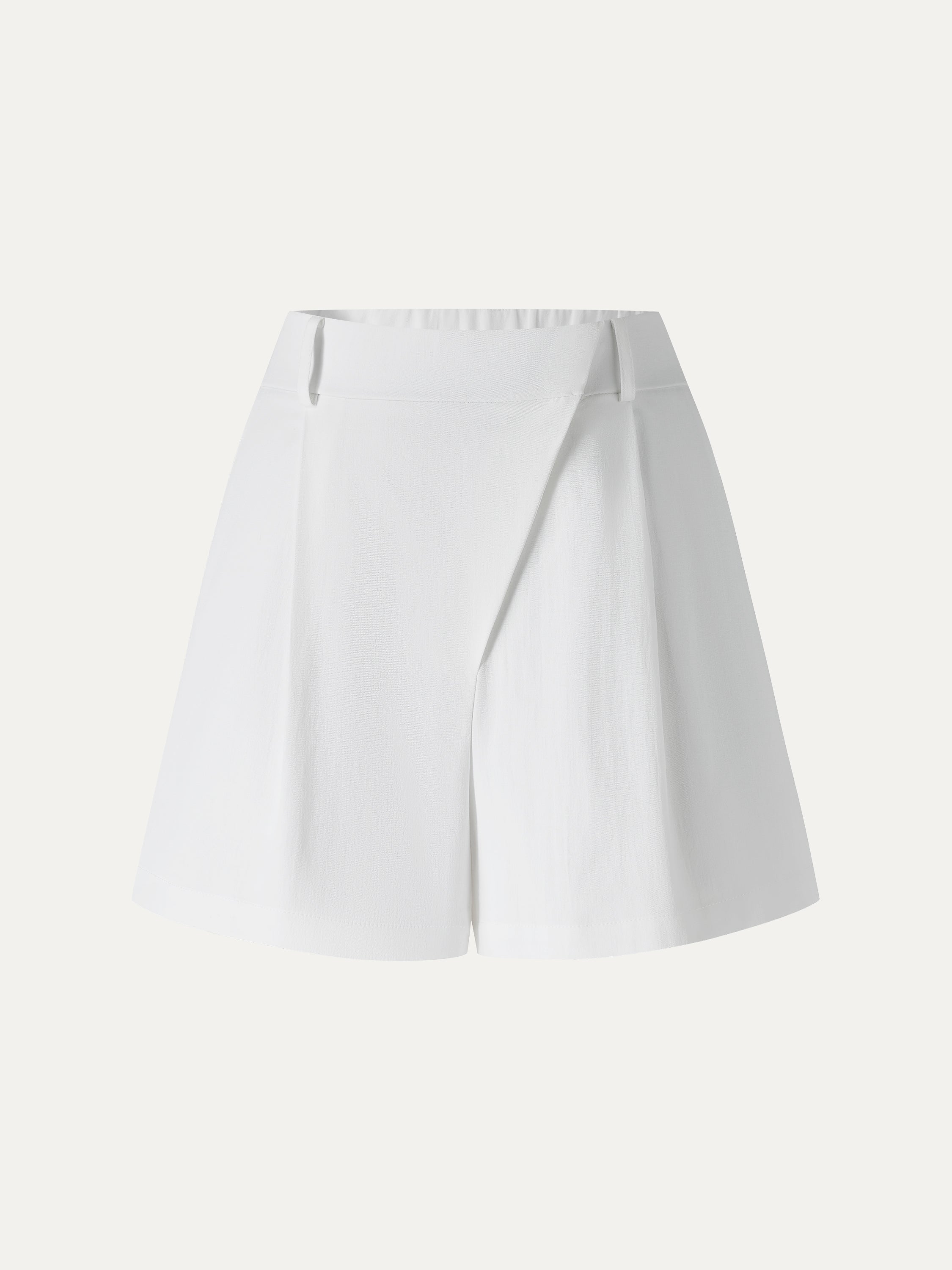OGLmove Linen-Like High-Rise A-Line Shorts with Pockets