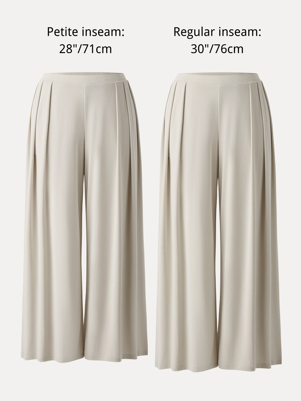 OGLmove Sandwashed Mid Rise Pleated Wide Leg Palazzo Pant with Pockets