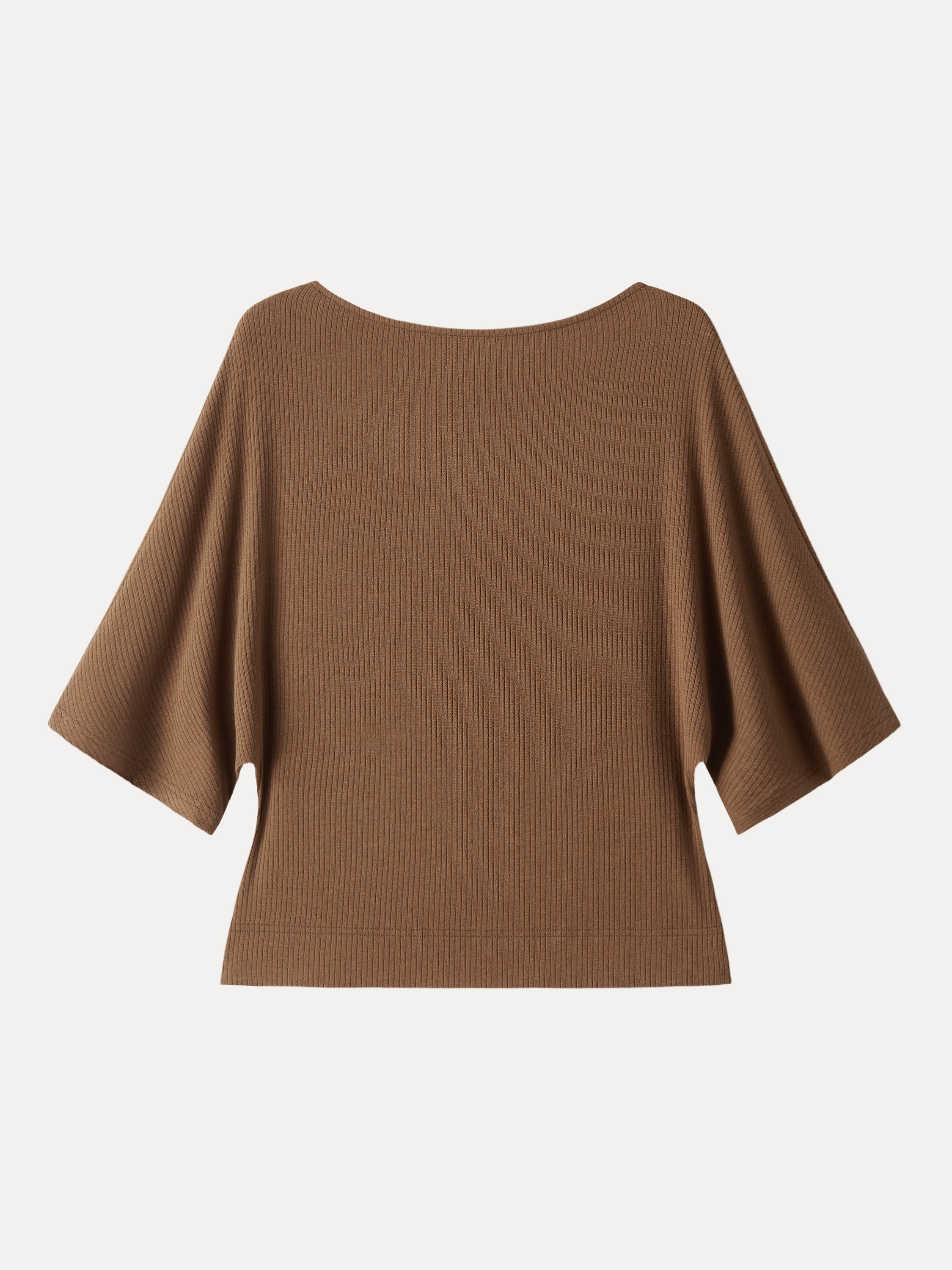 OGLmove Soft Ribbed Boatneck Relaxed Top