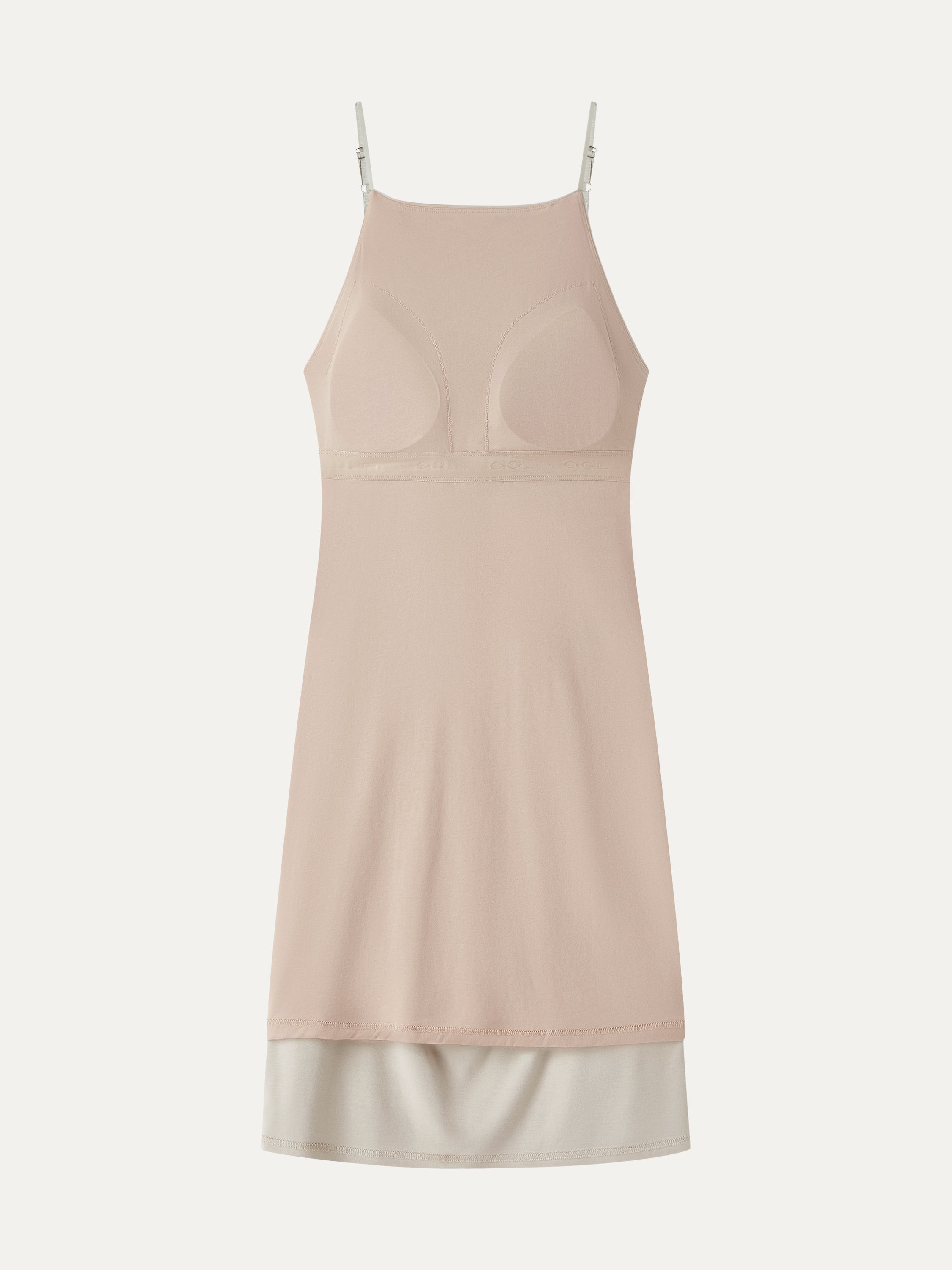 OGLmove Women's CoolTouch A-Line Ruched Mini Bra Dress