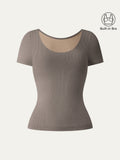 OGLmove Women's Scoop Neck Cotton Airy Bra Top