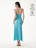 OGLmove CoolTouch Halter A-Line Midi Bra Dress