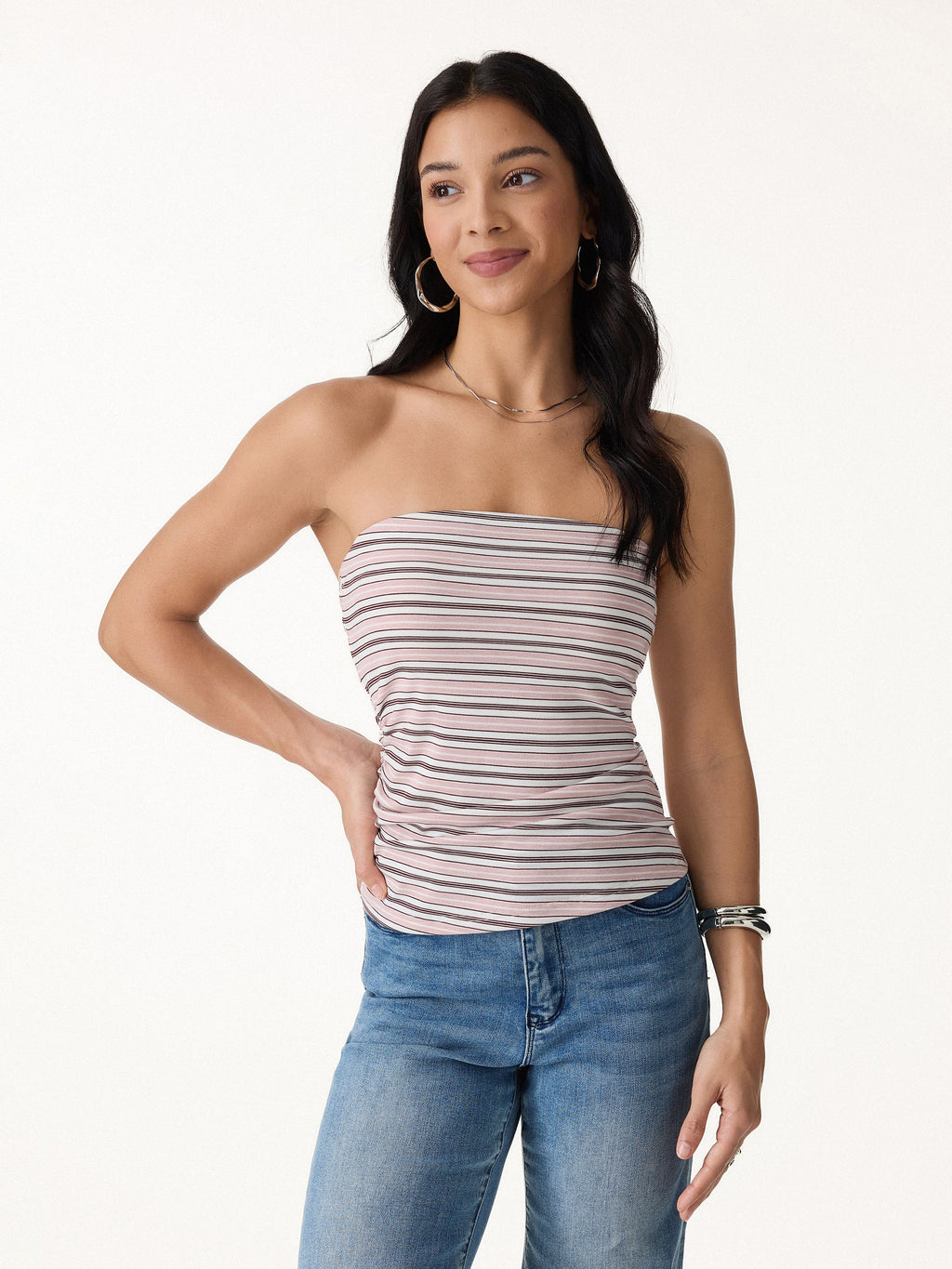 OGLmove Women's Striped Bra Tube Top