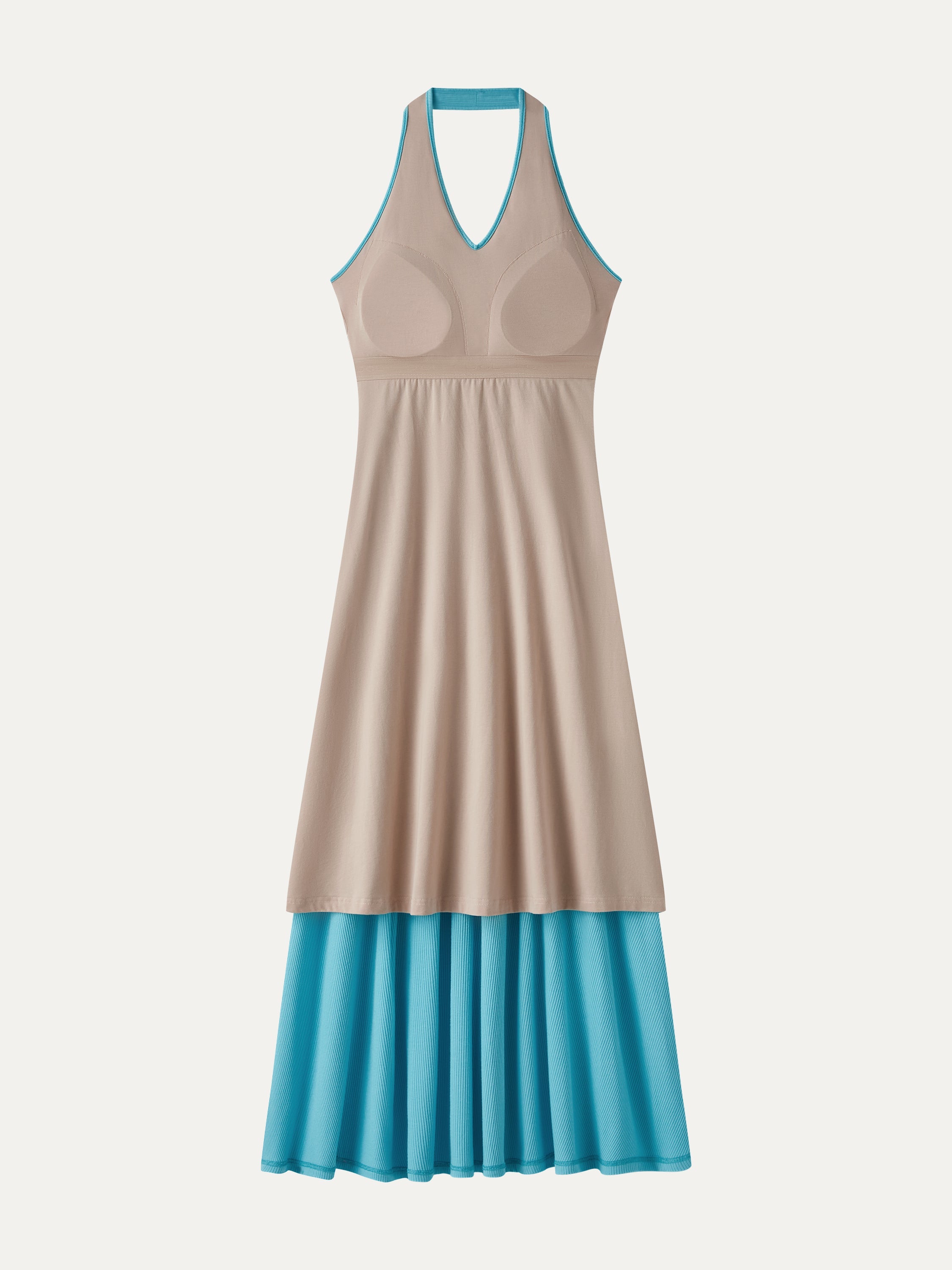 OGLmove CoolTouch Halter A-Line Midi Bra Dress