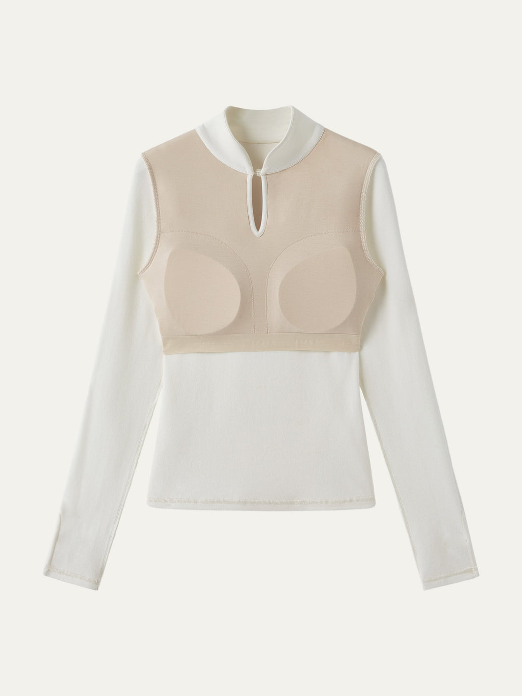 OGLmove Women's Mandarin Collar Frog Button Bra Top