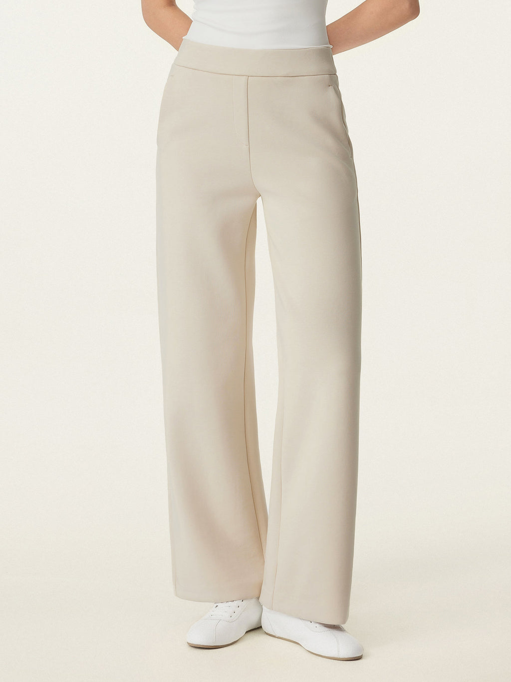 OGLmove Textured Mid Rise Pull-on Straight Pant with Pockets