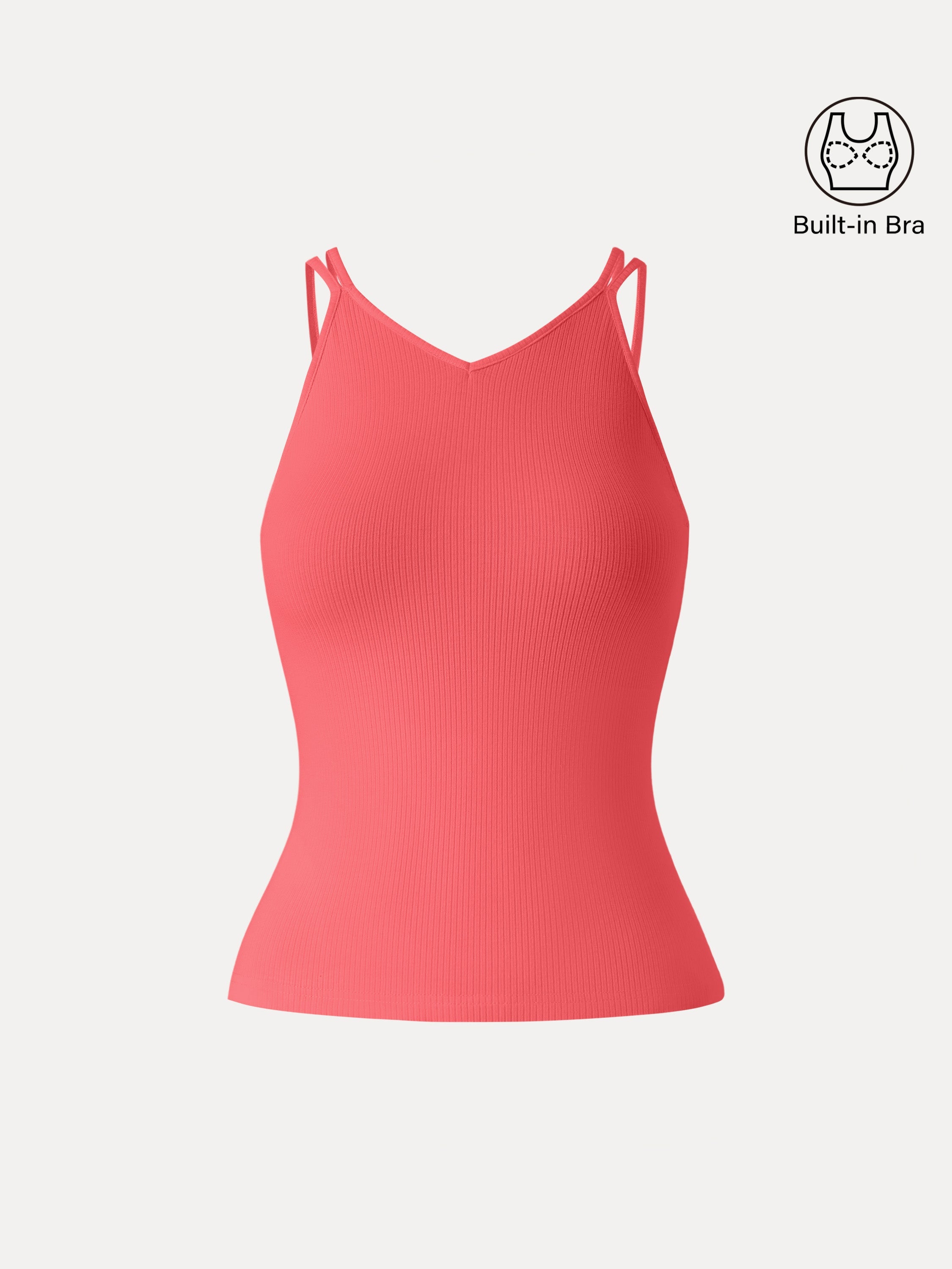 OGLmove Women's CoolTouch V-Neck Spaghetti Bra Tank