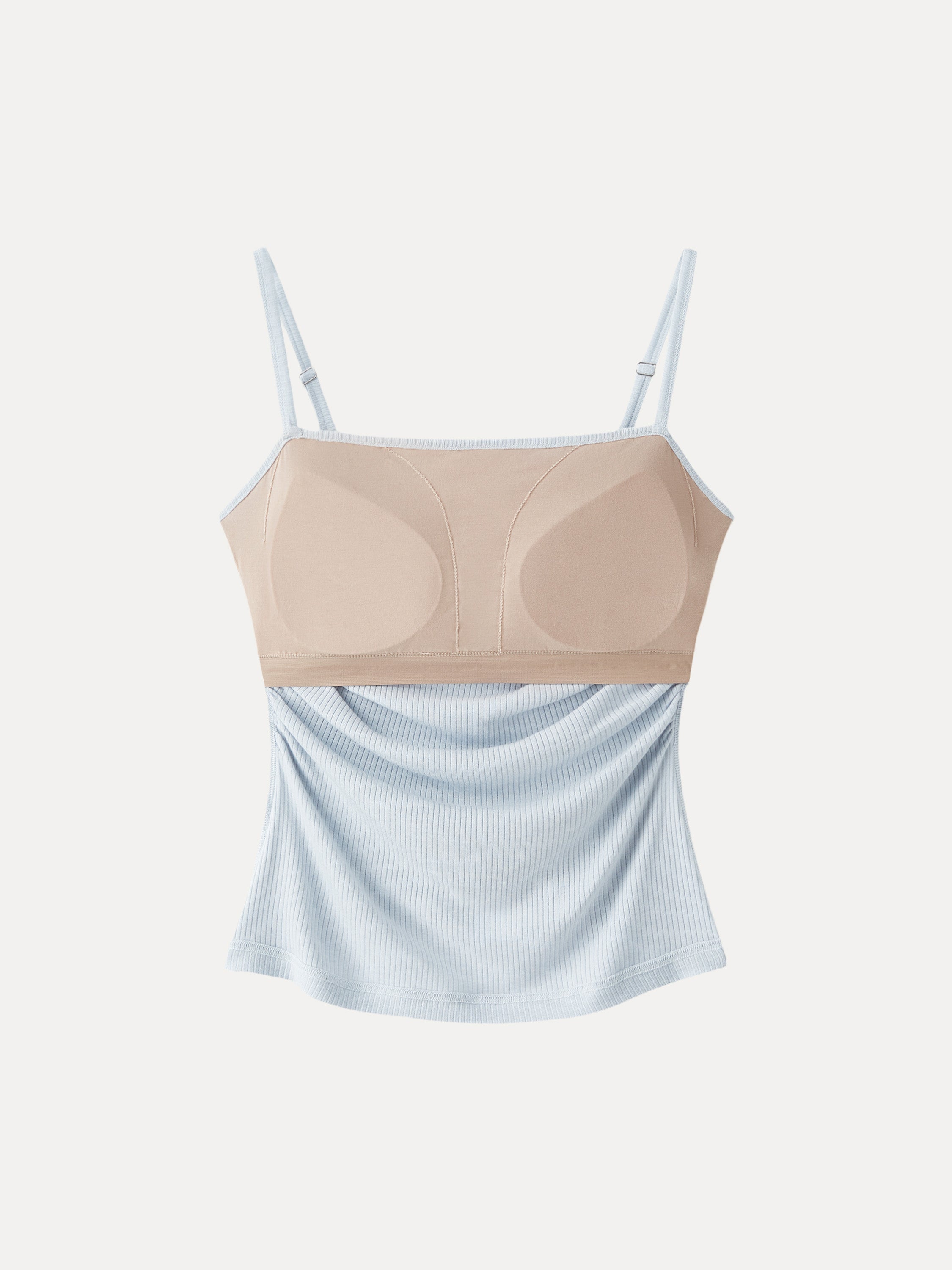 OGLmove Women's Soft Textured Adjustable Spaghetti Bra Tank