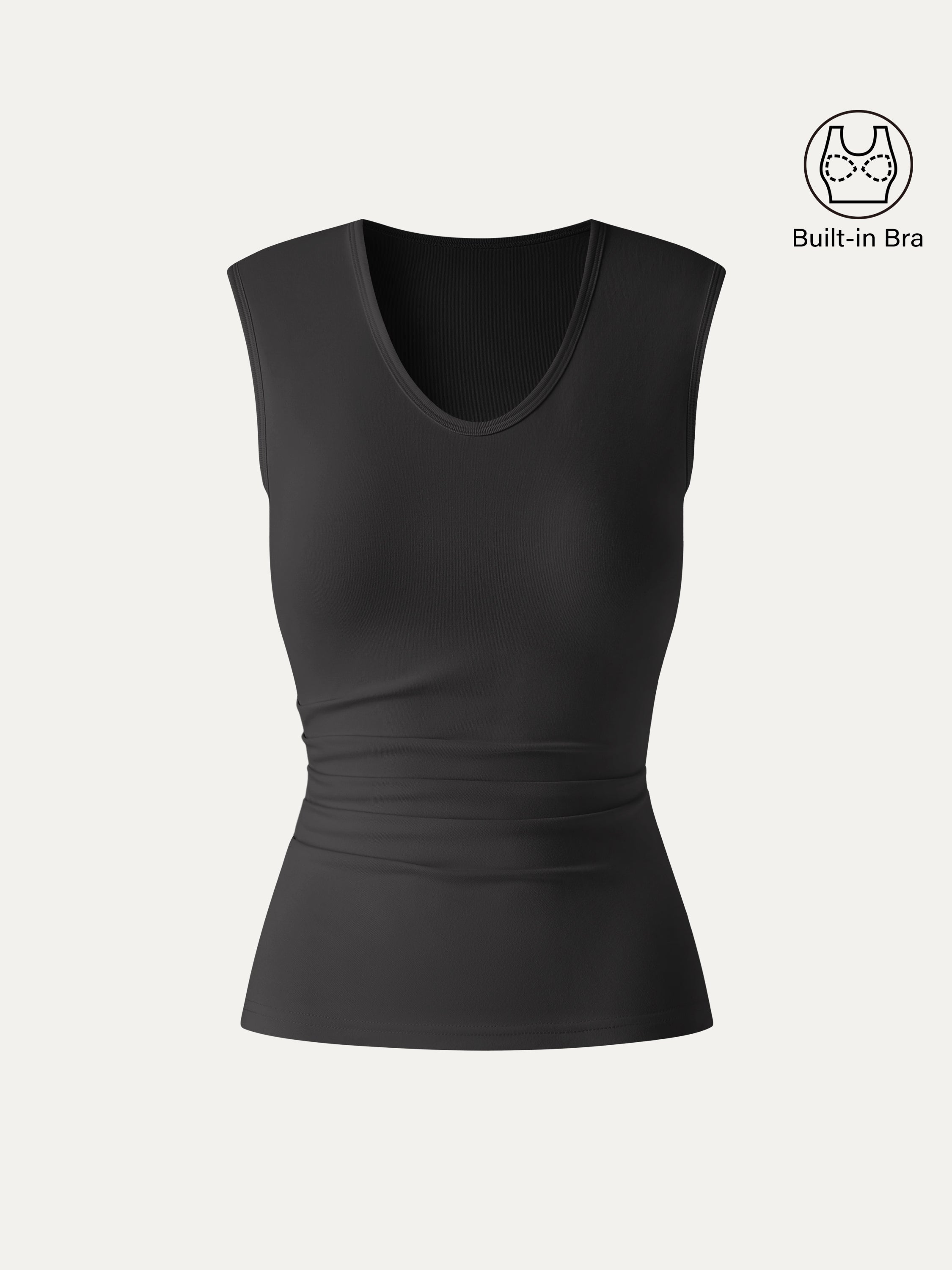OGLmove U-Neck Tucked Sleeveless Bra Top