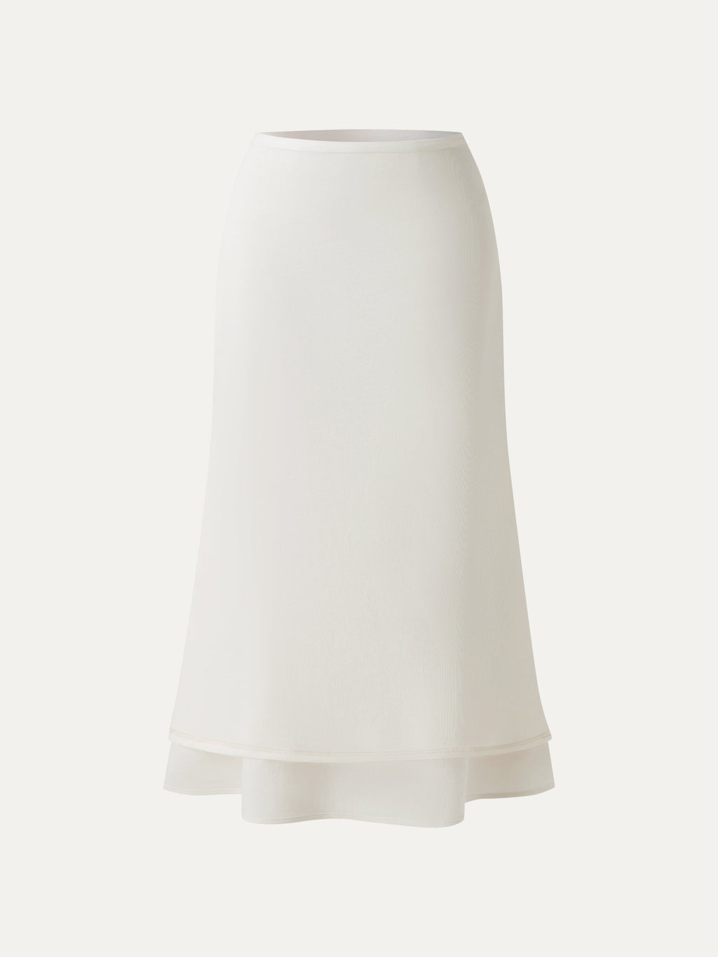 OGLmove Lyocell-Linen Flared Maxi Pull-On Skirt