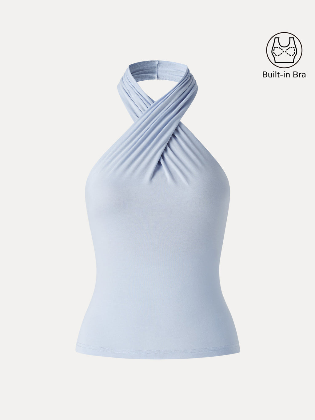 OGLmove Criss Cross Halter Neck Going-Out Bra Top