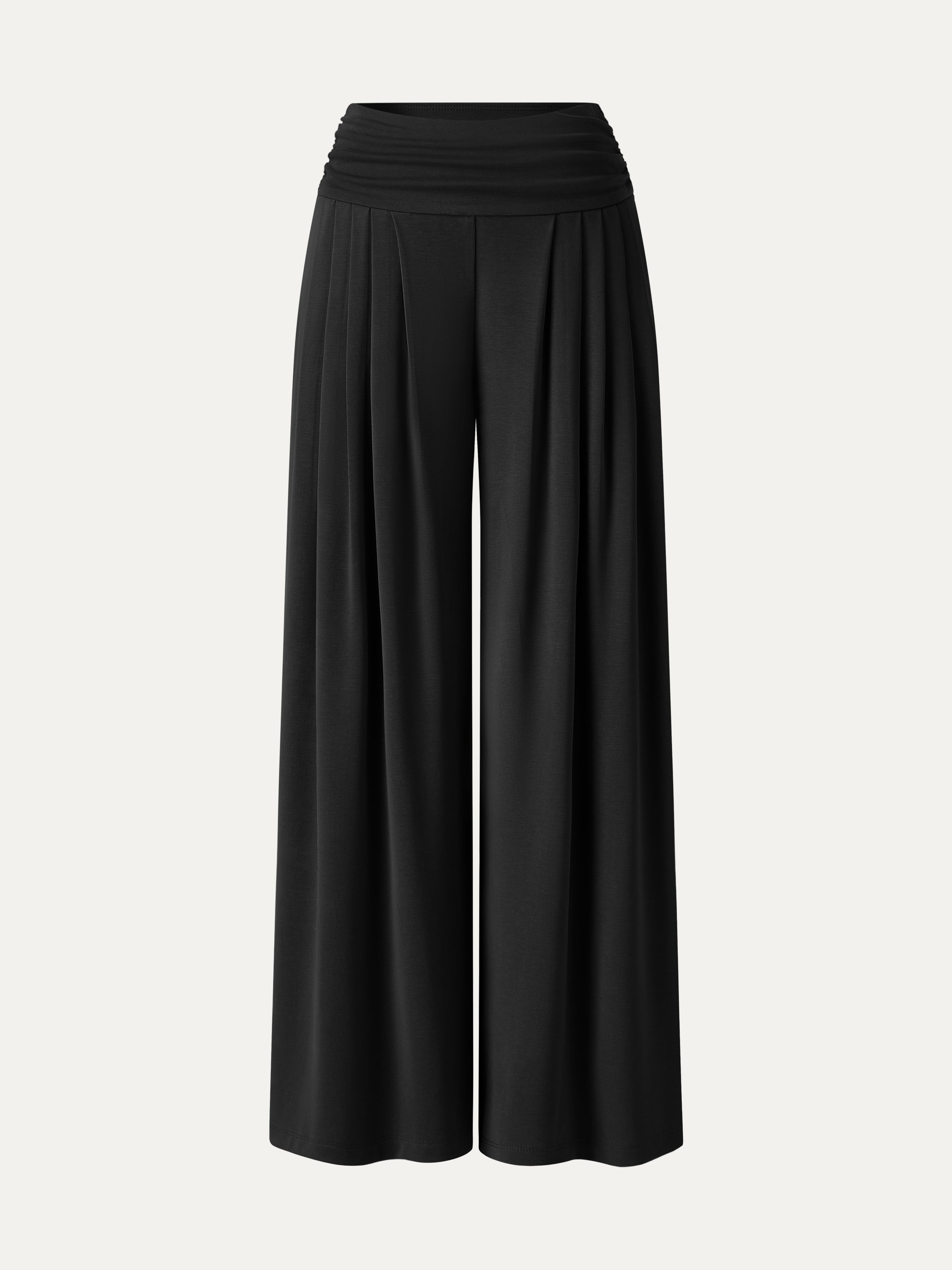 OGLmove Sandwashed Super Flowy Tucked Palazzo Pant with Pockets