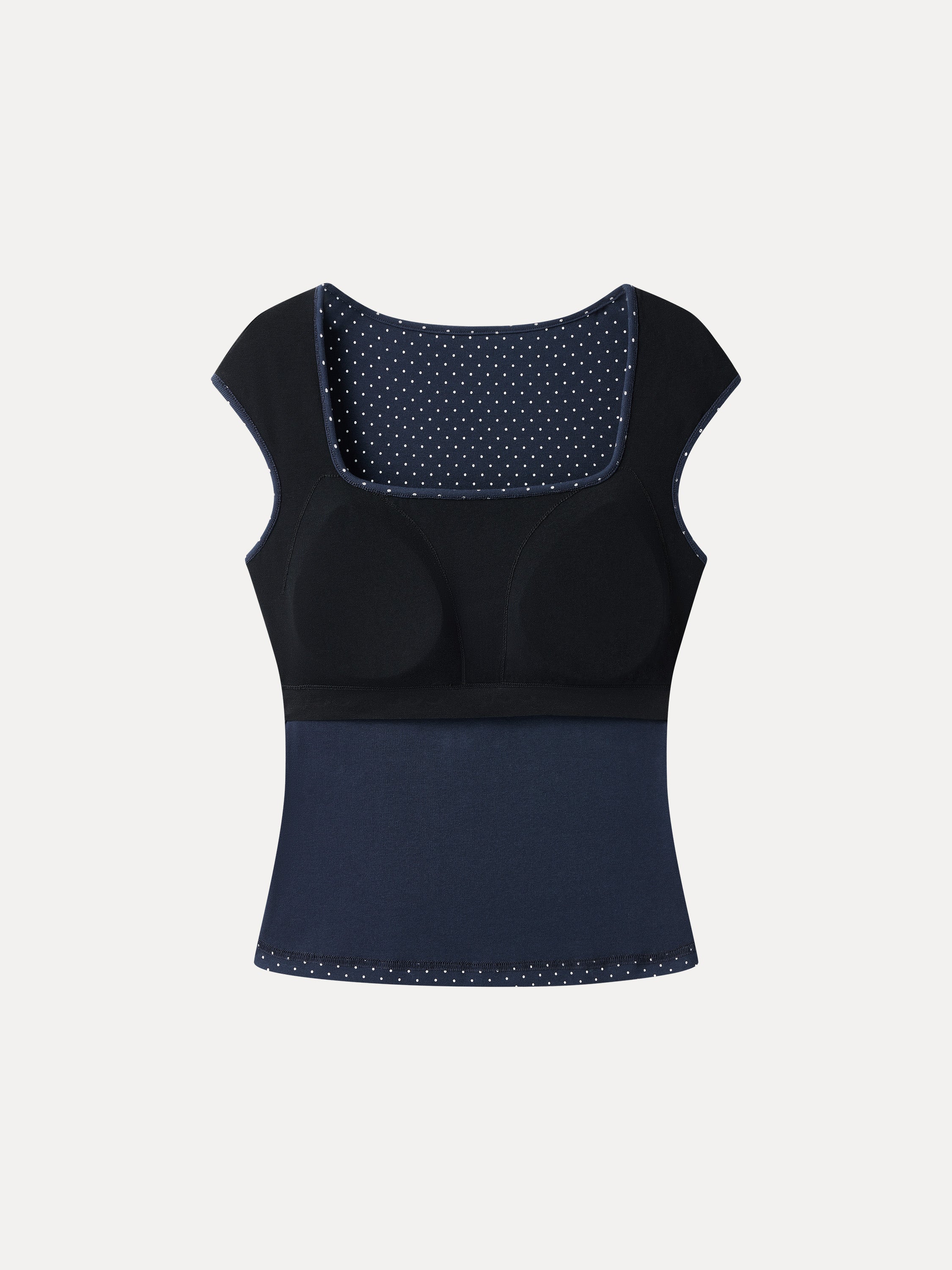 OGLmove Polka Dots Square Neck Bra Top