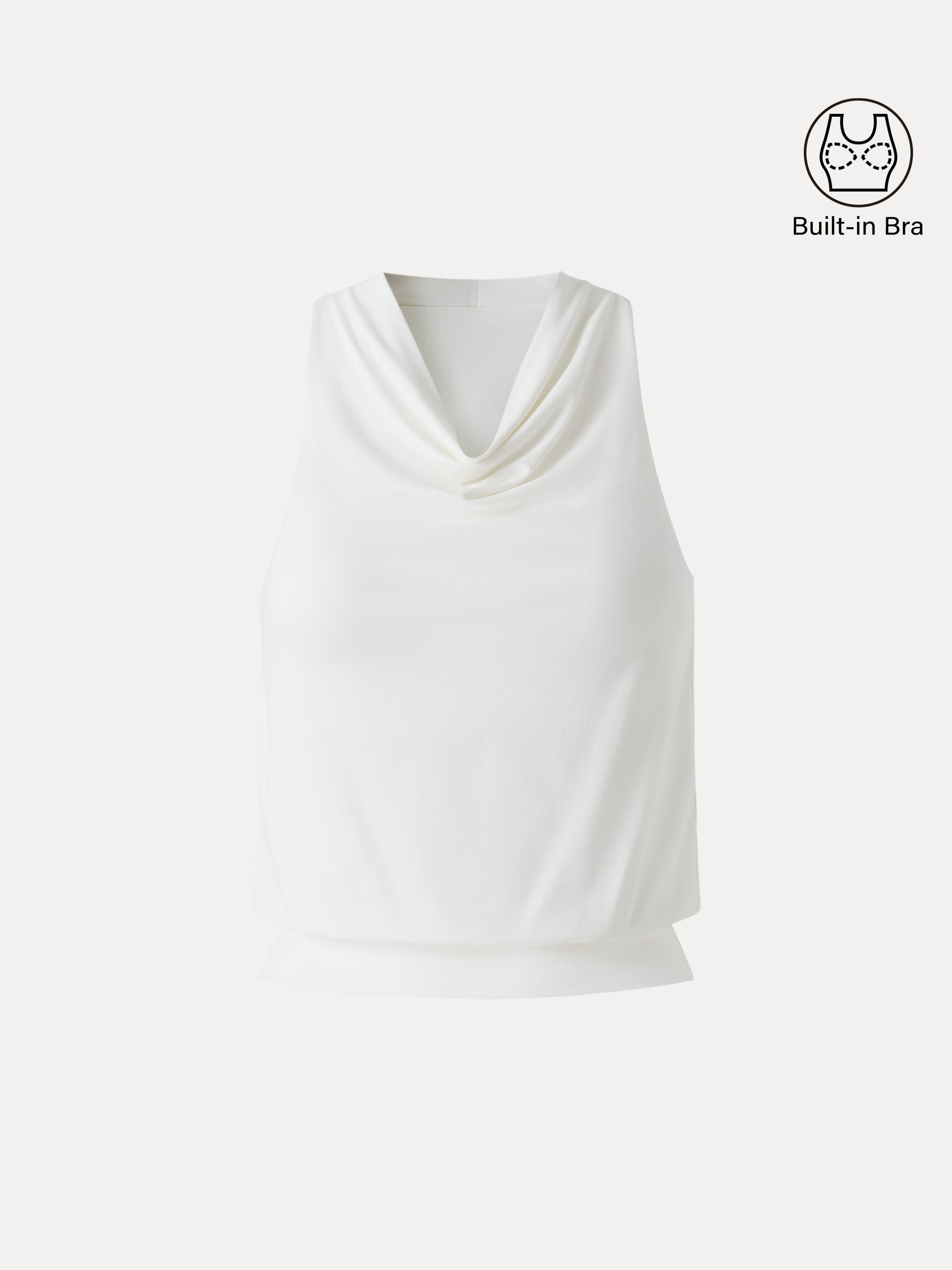 OGLmove Women's Not-See-Thru Halter Cowl Neck Bra Top